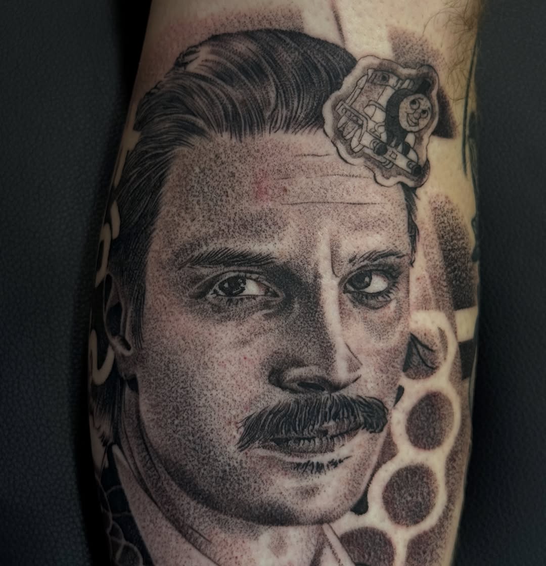 Tattoo by @zacharyktattoos โ realism, dotwork