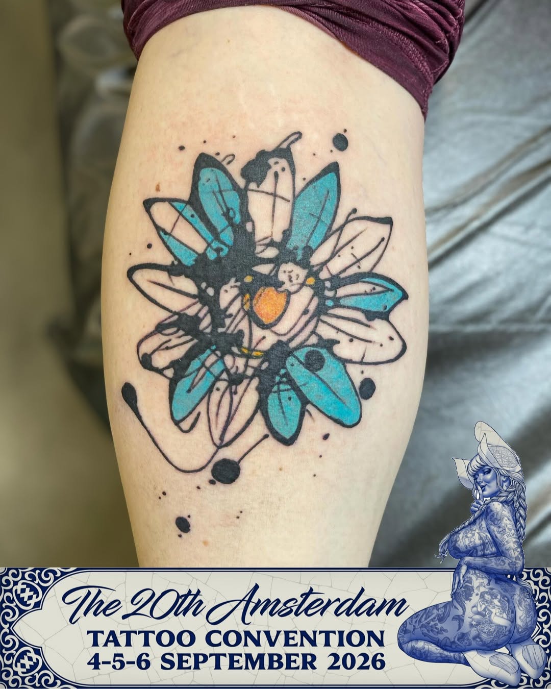 Tattoo by @keithcromieart โ trash_polka, watercolor