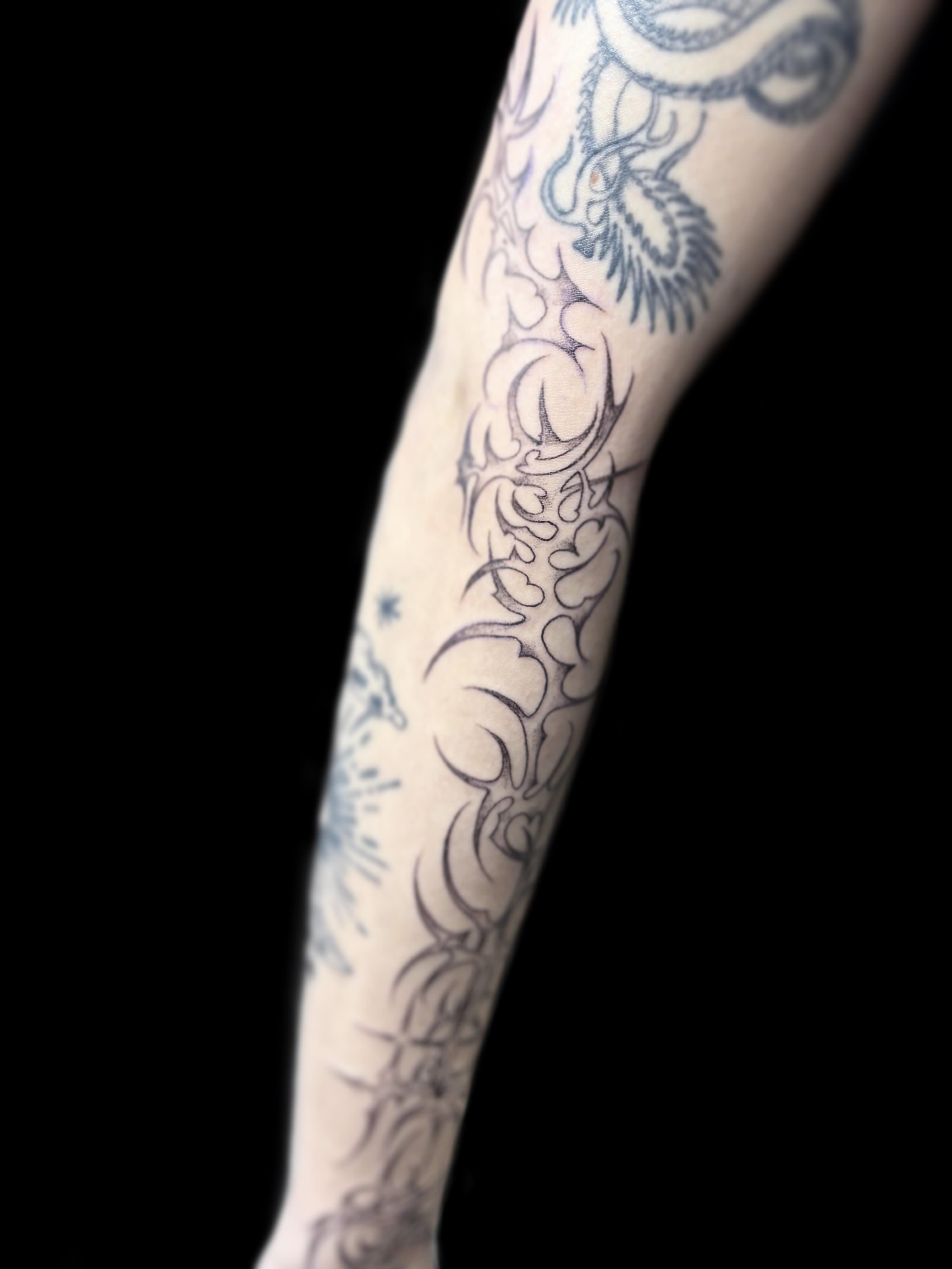 Tattoo by @theinkedfrog — tribal