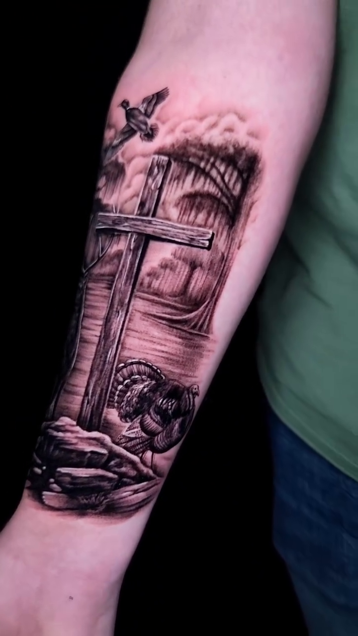 Tattoo by @gofigure_tattoo — realism, black_and_grey