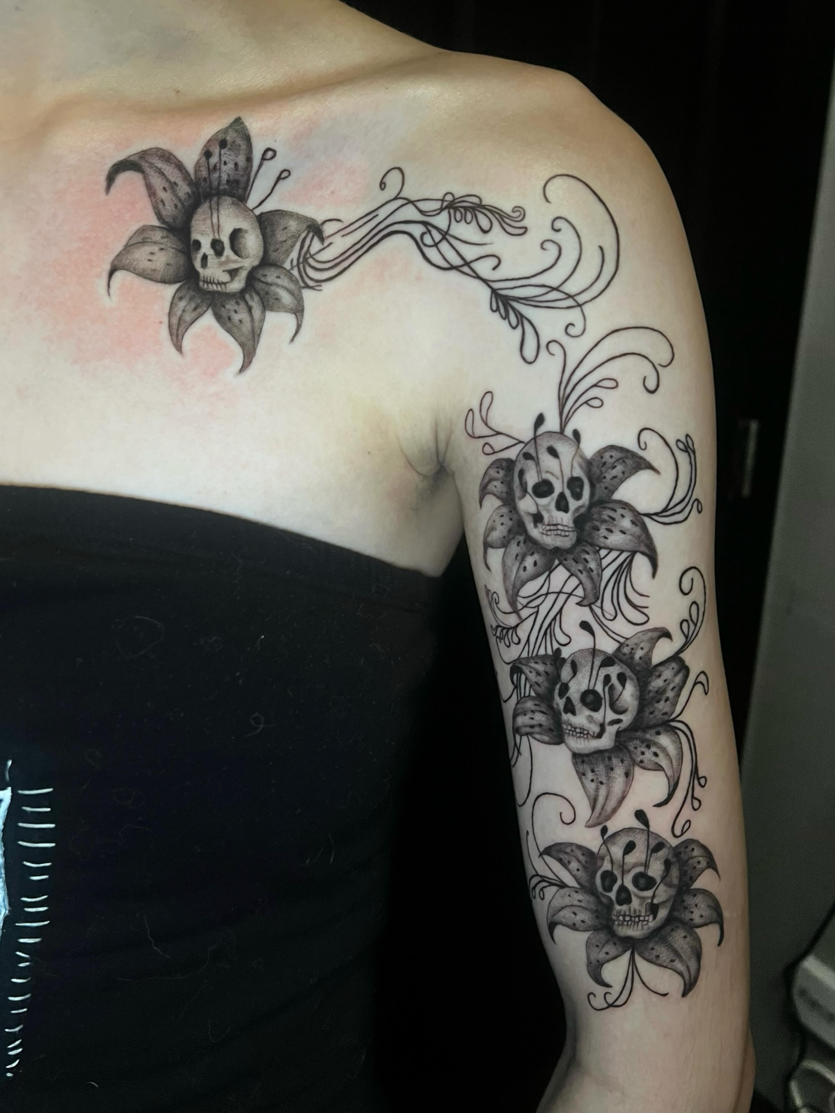 Tattoo by @marztattz — black_and_grey, realism
