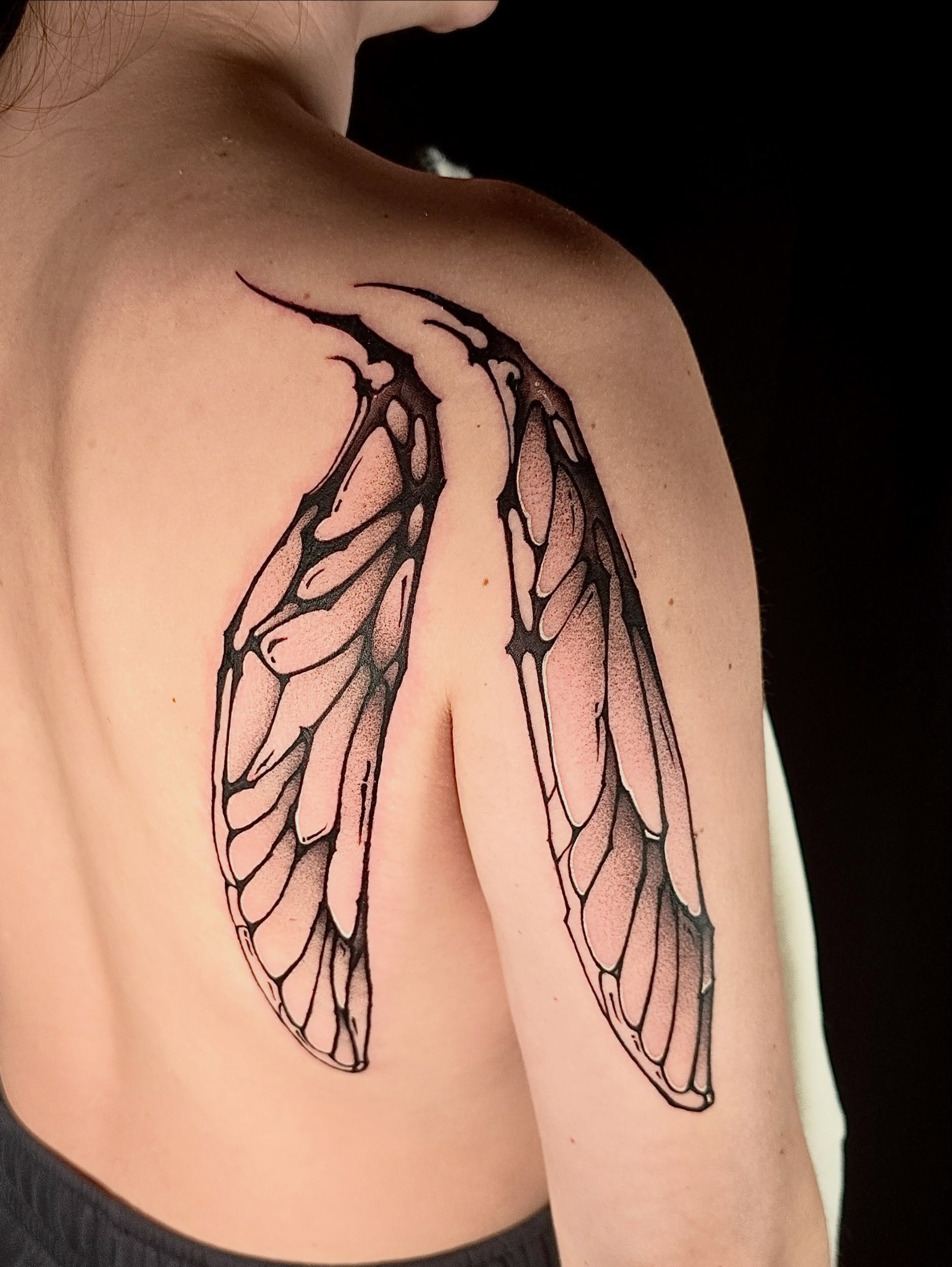 Tattoo by @deathcandy_art — dotwork, black_and_grey
