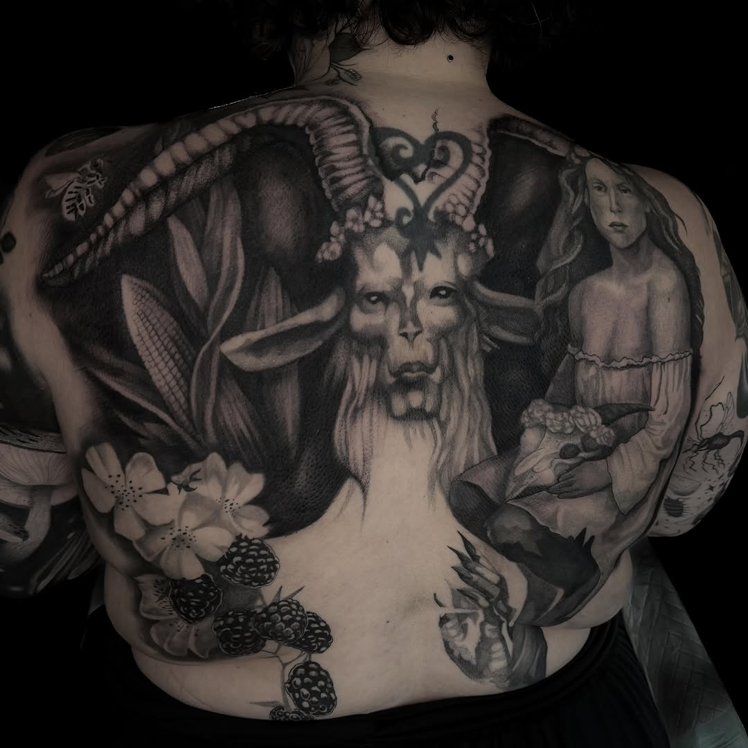 Tattoo by @_dreadnot_ — black_and_grey, realism