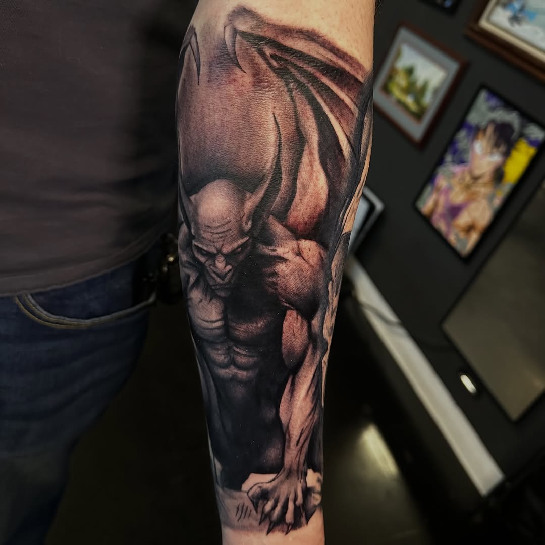 Tattoo by @hardtatz — realism, black_and_grey