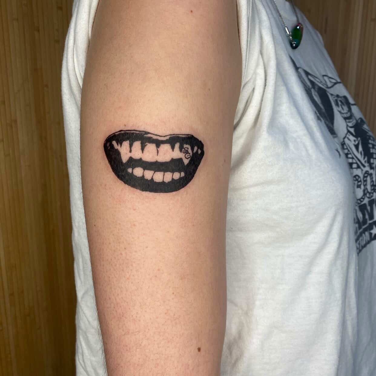 Tattoo by @spitfiregorltattoos — black_and_grey