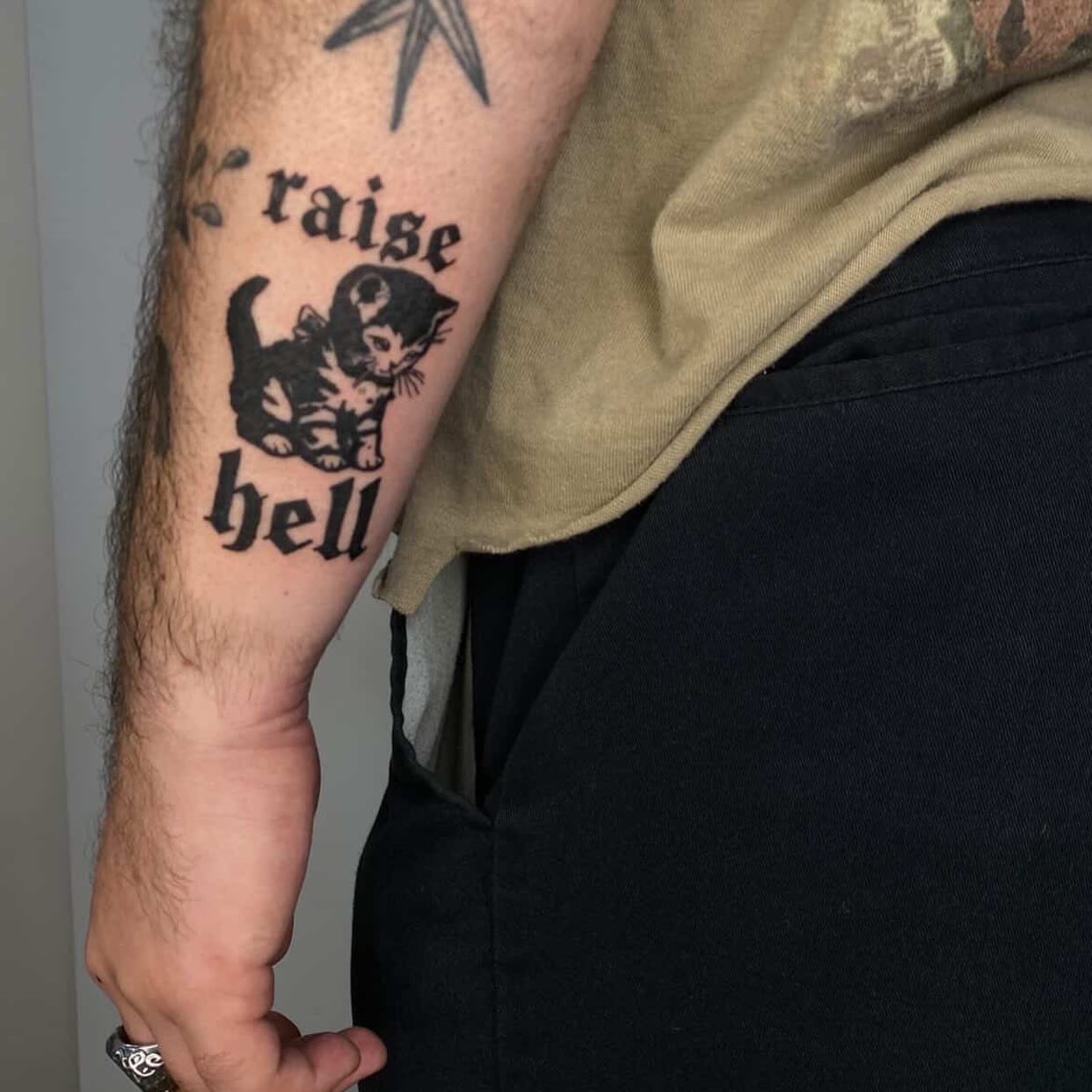 Tattoo by @spitfiregorltattoos — black_and_grey