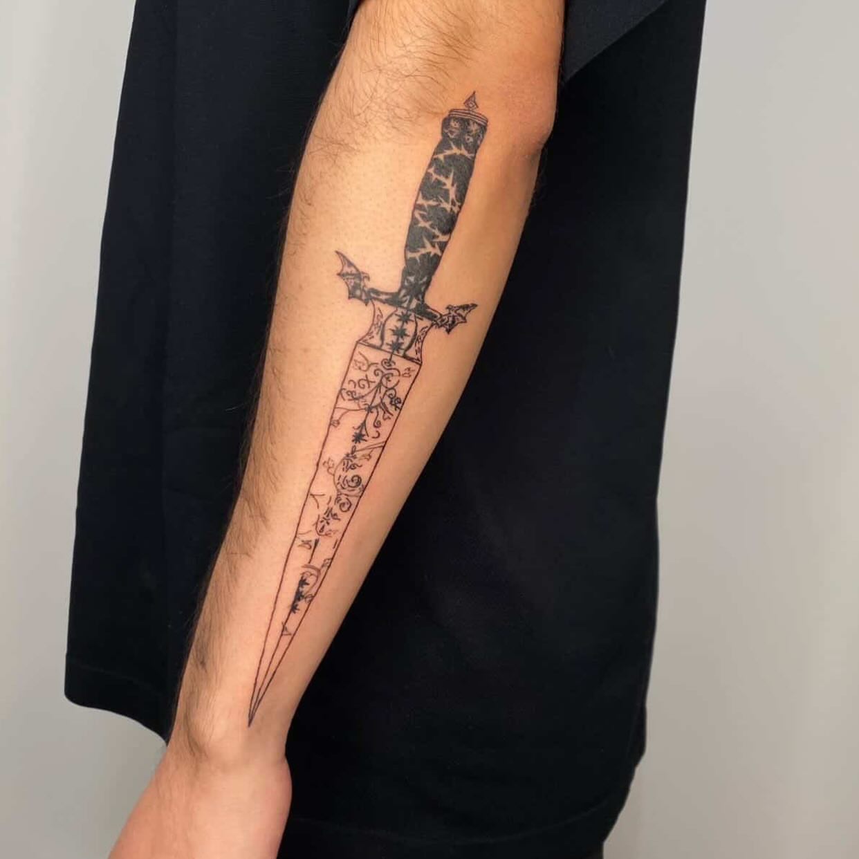 Tattoo by @spitfiregorltattoos — black_and_grey