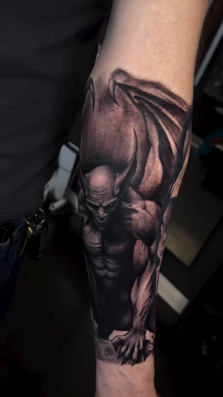 Tattoo by @hardtatz — dark_realism, black_and_grey