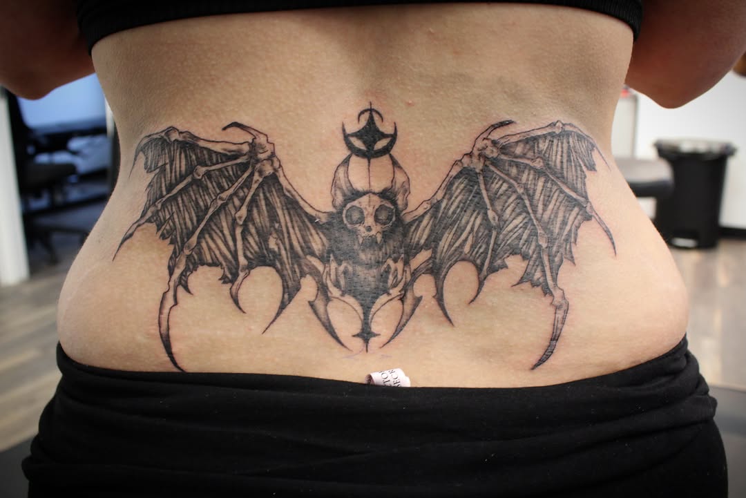 Tattoo by @shadowsteptattoo — black_and_grey, geometric