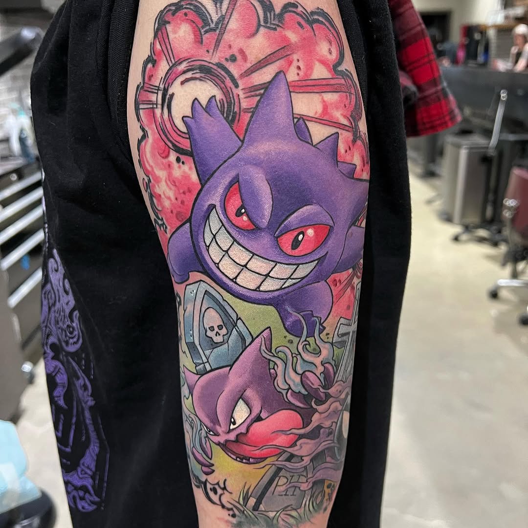 Tattoo by @sausagekingtattoos — anime, new_school