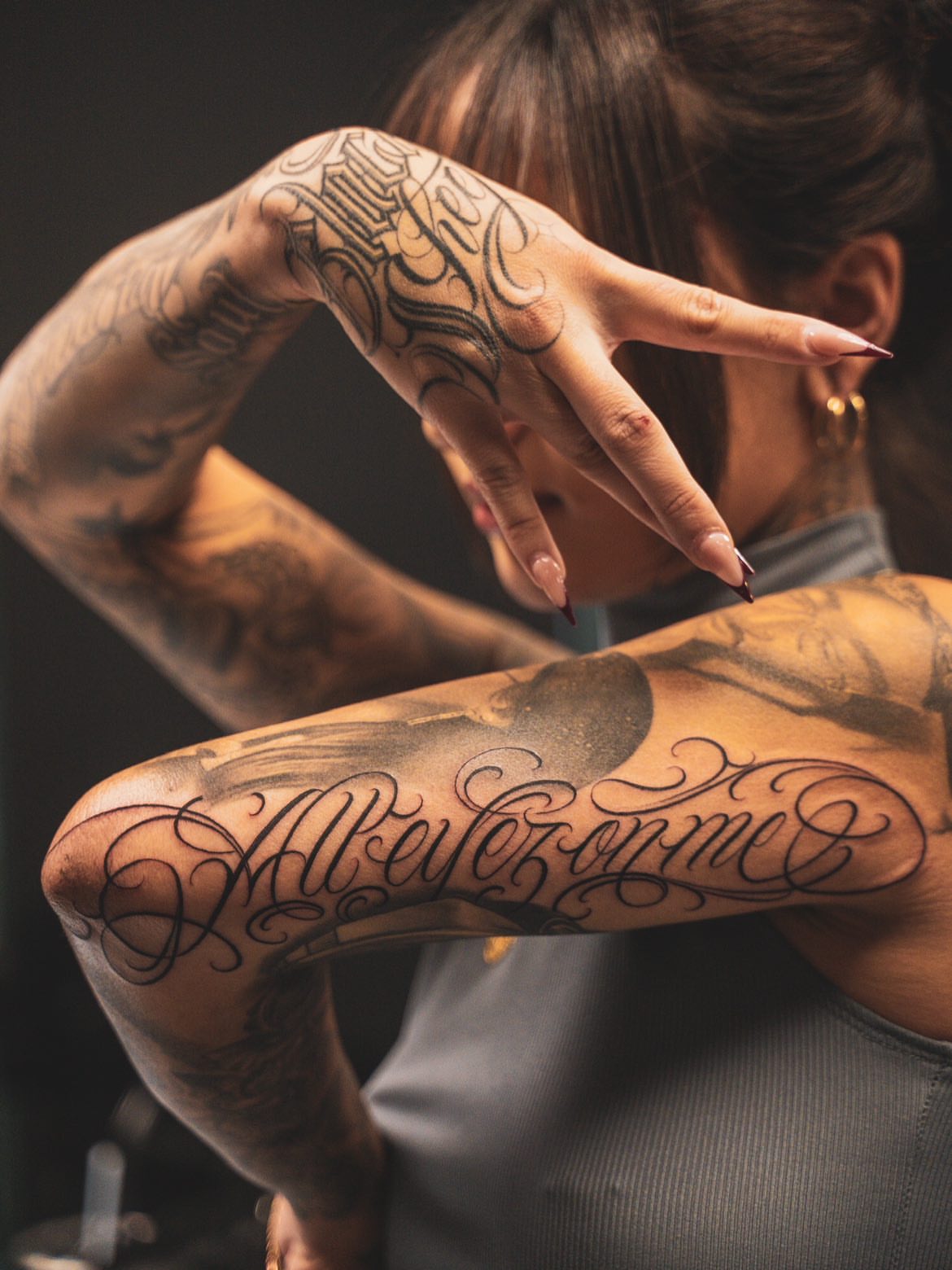Tattoo by @stillballin6_ — lettering_script