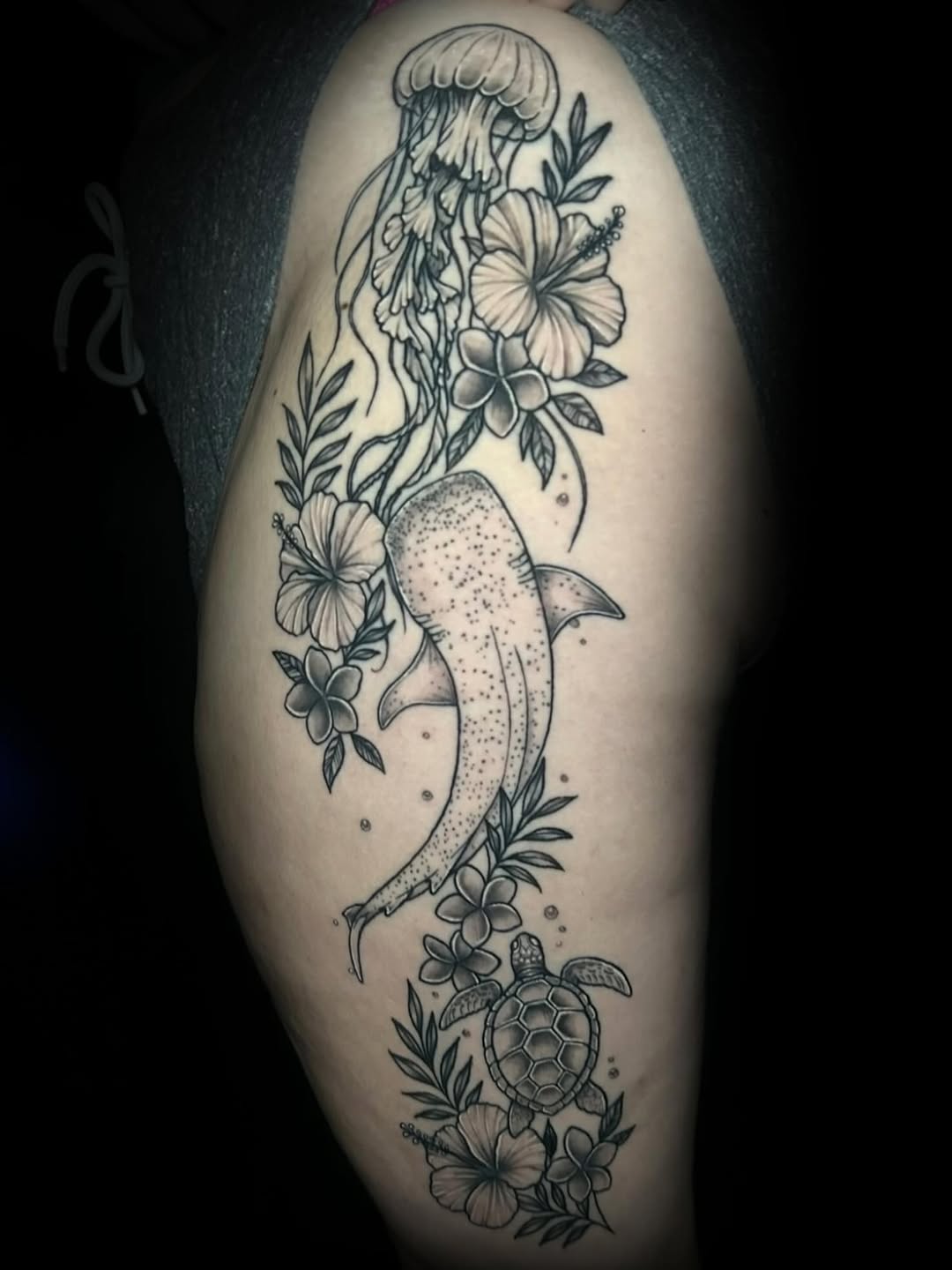 Tattoo by @amry.tattoos — black_and_grey, realism