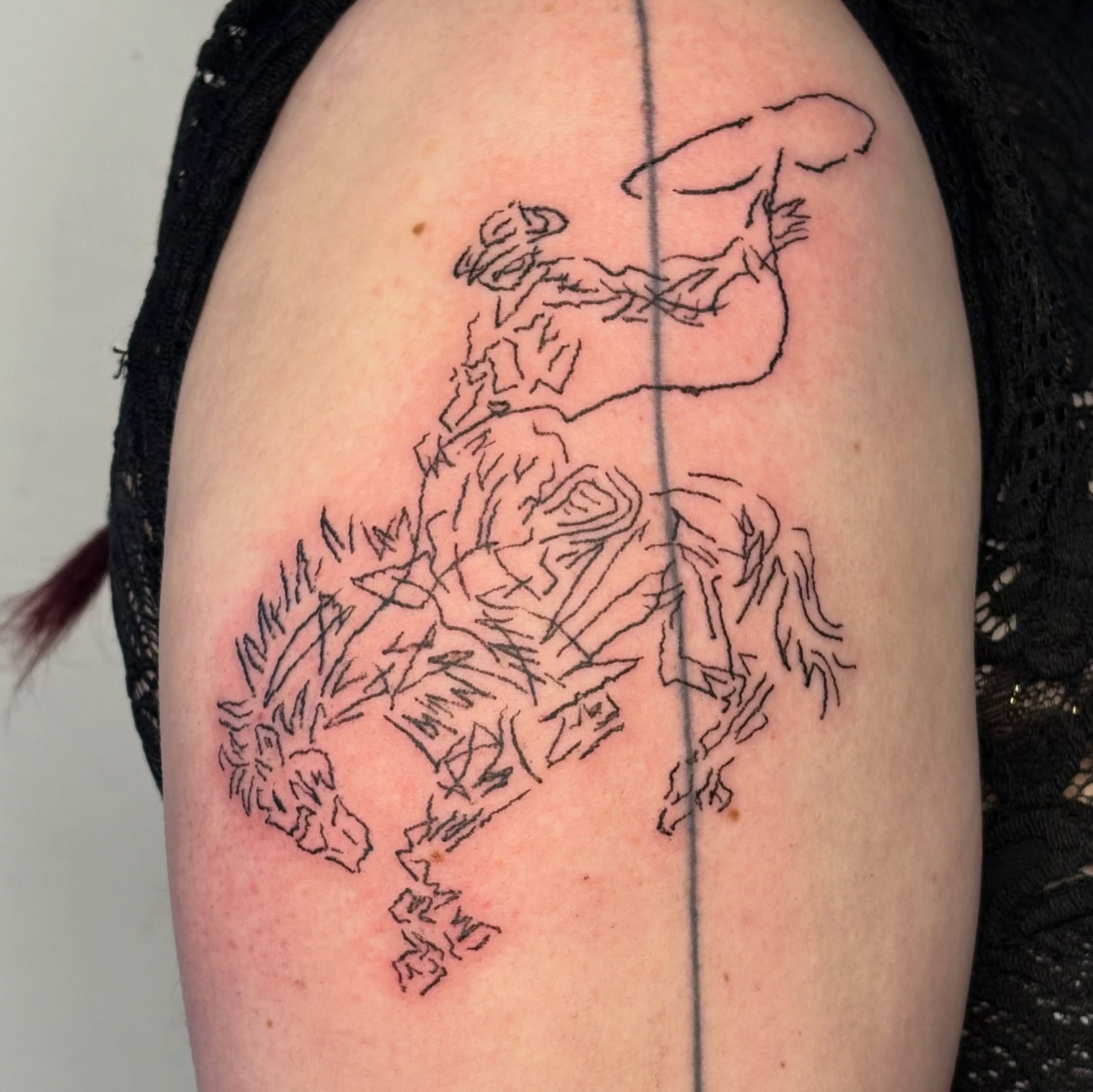 Tattoo by @seayalaterpirate — black_and_grey