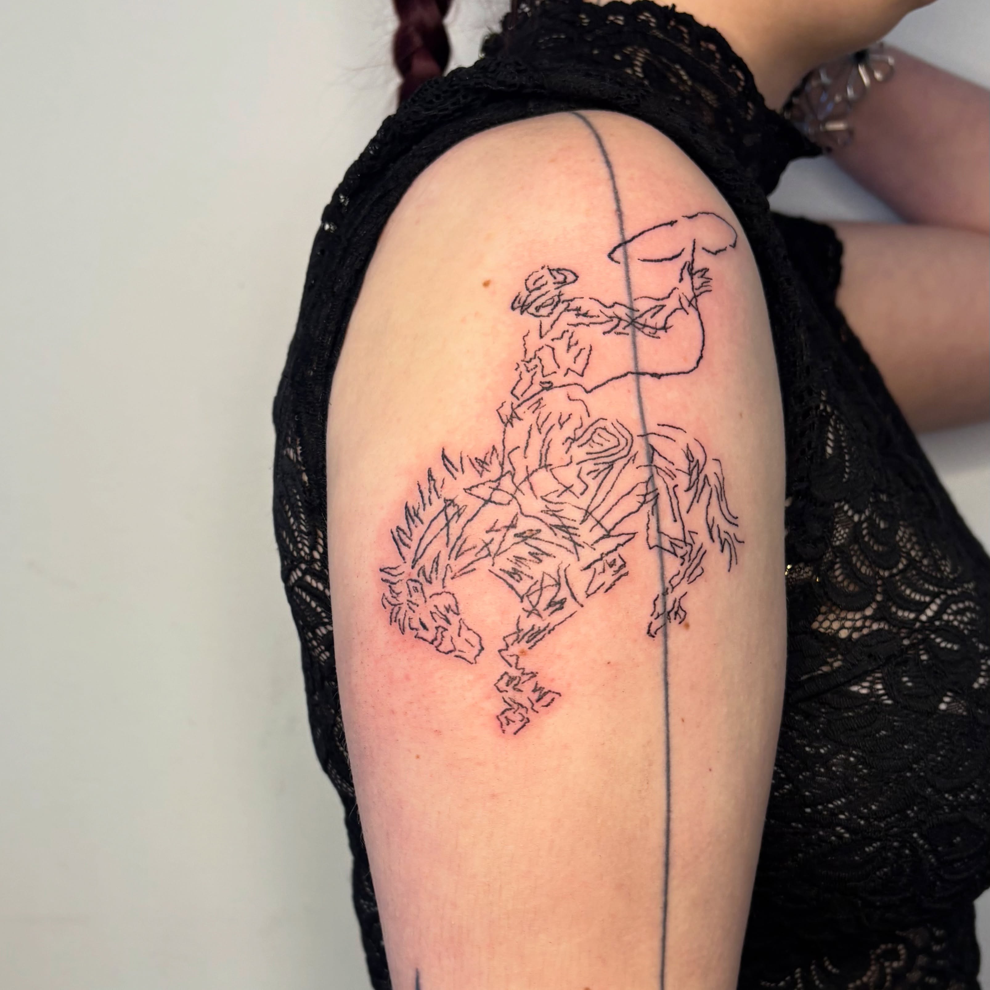 Tattoo by @seayalaterpirate — black_and_grey