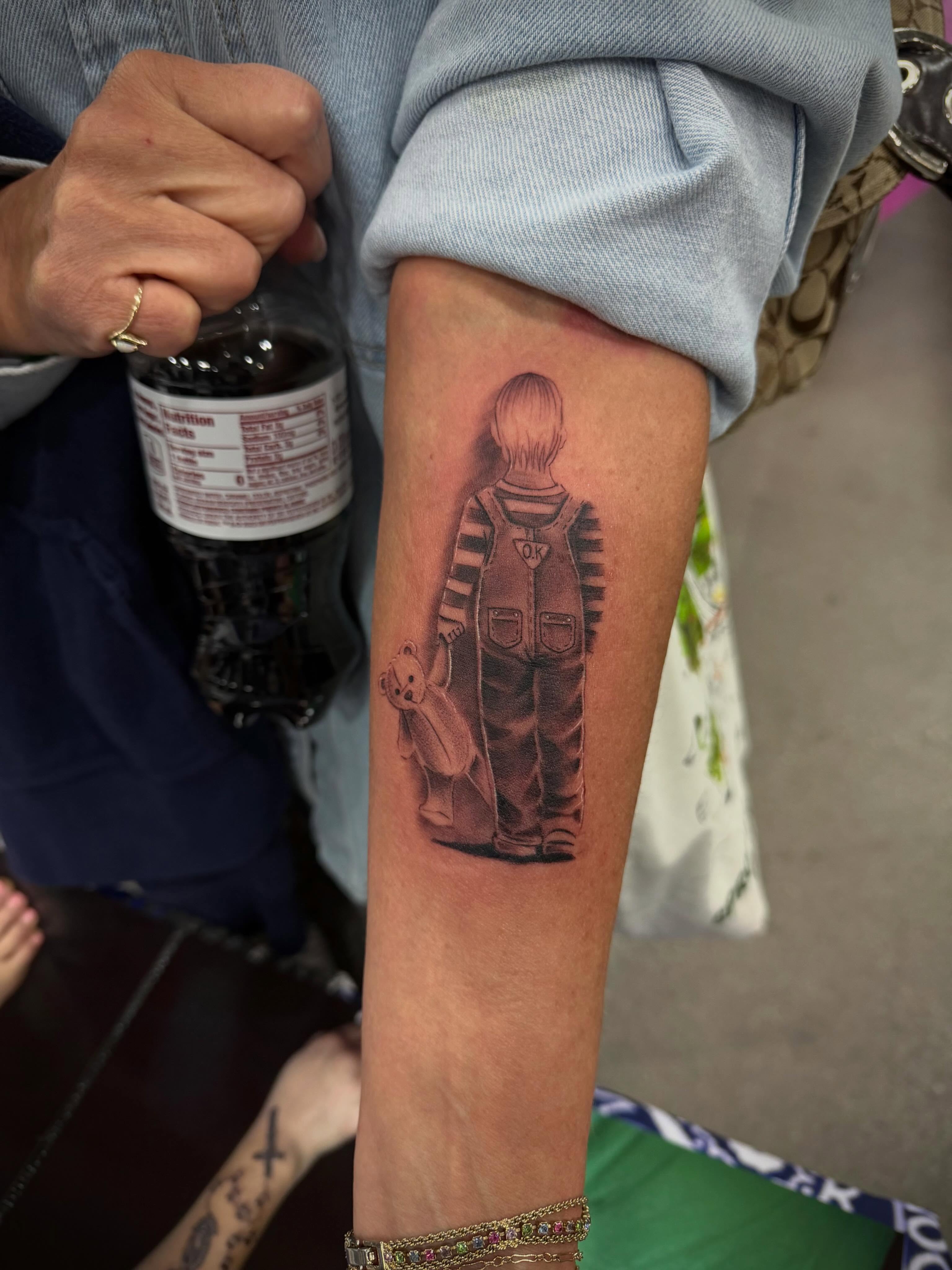 Tattoo by @fuxwithamber β realism, black_and_grey
