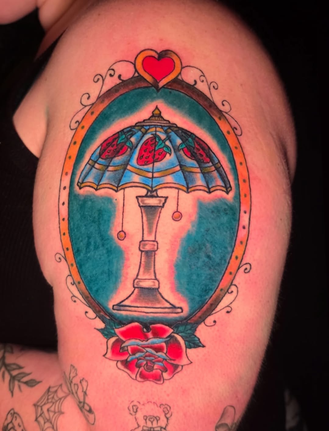 Tattoo by @blackhalotats — american_traditional, neo_traditional