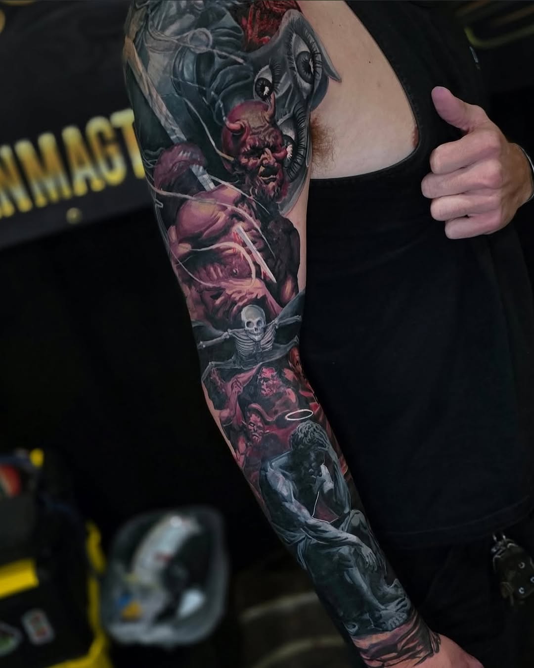 Tattoo by @gl_tattoos — dark_realism, black_and_grey
