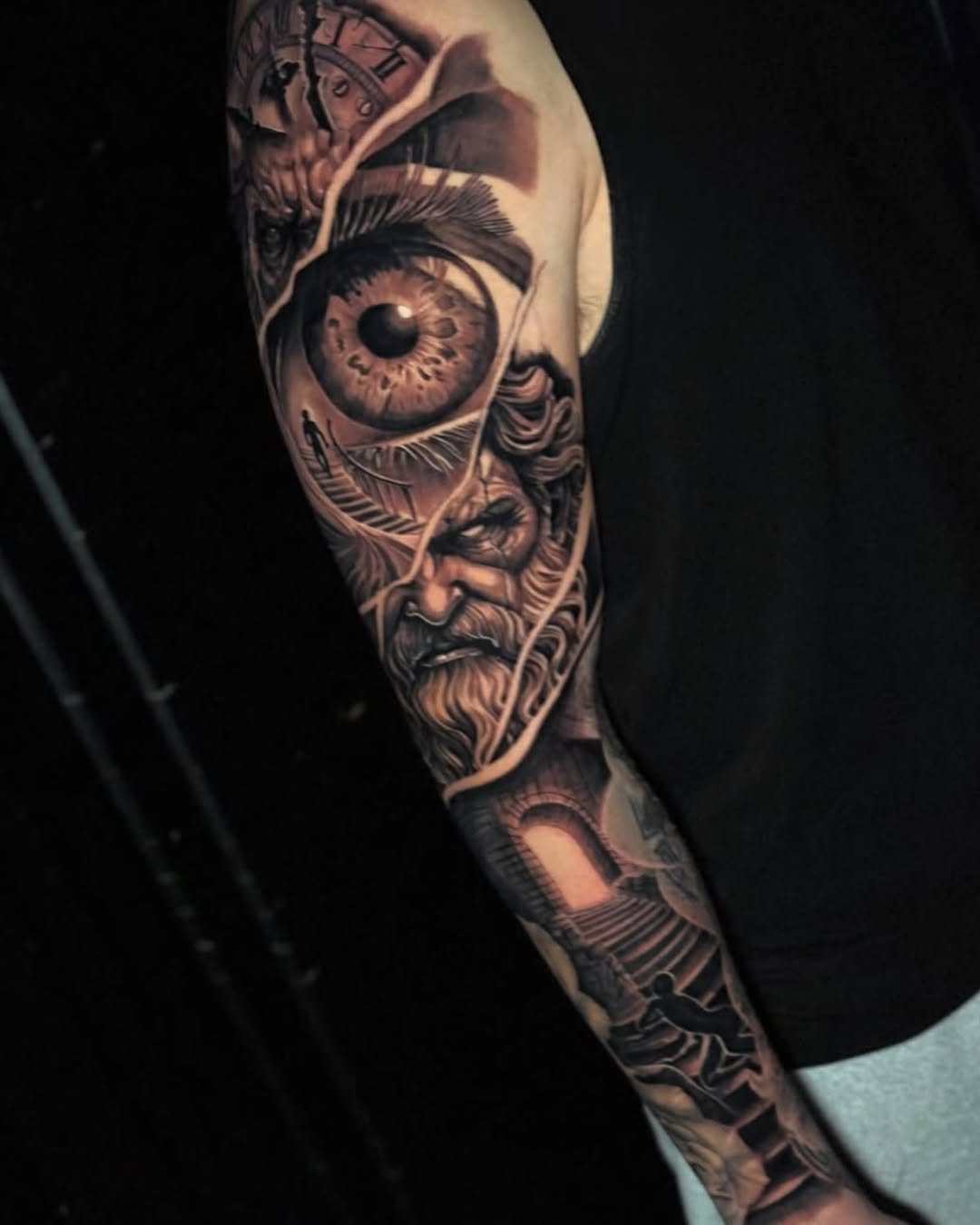 Tattoo by @gl_tattoos — realism, black_and_grey