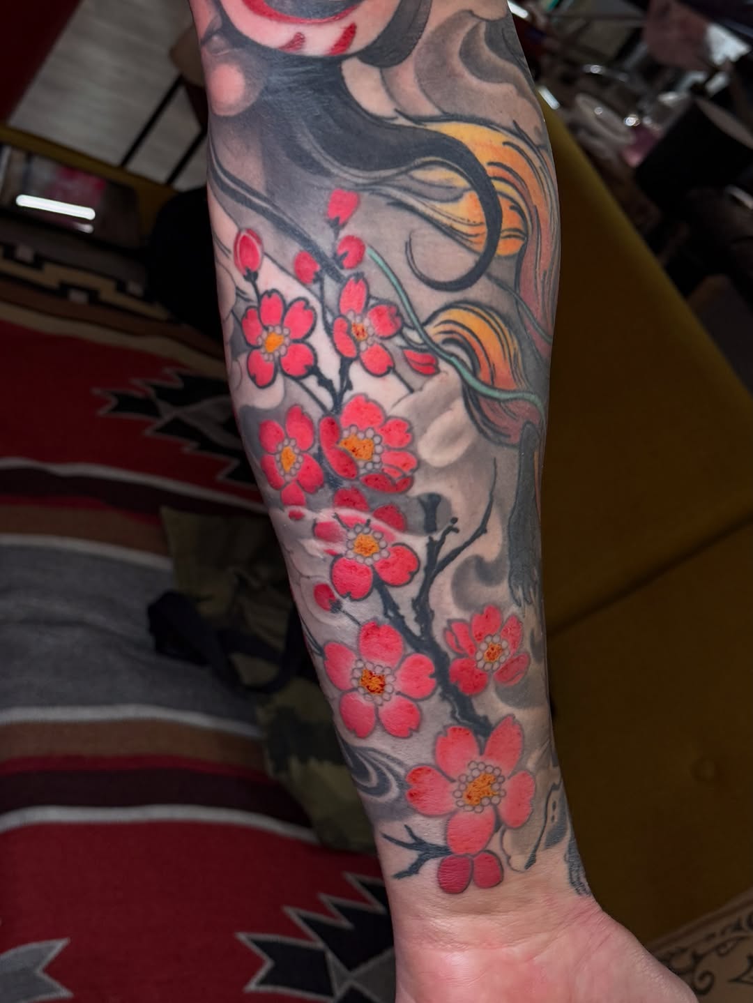 Tattoo by @jonmesatattoos โ japanese_irezumi, black_and_grey