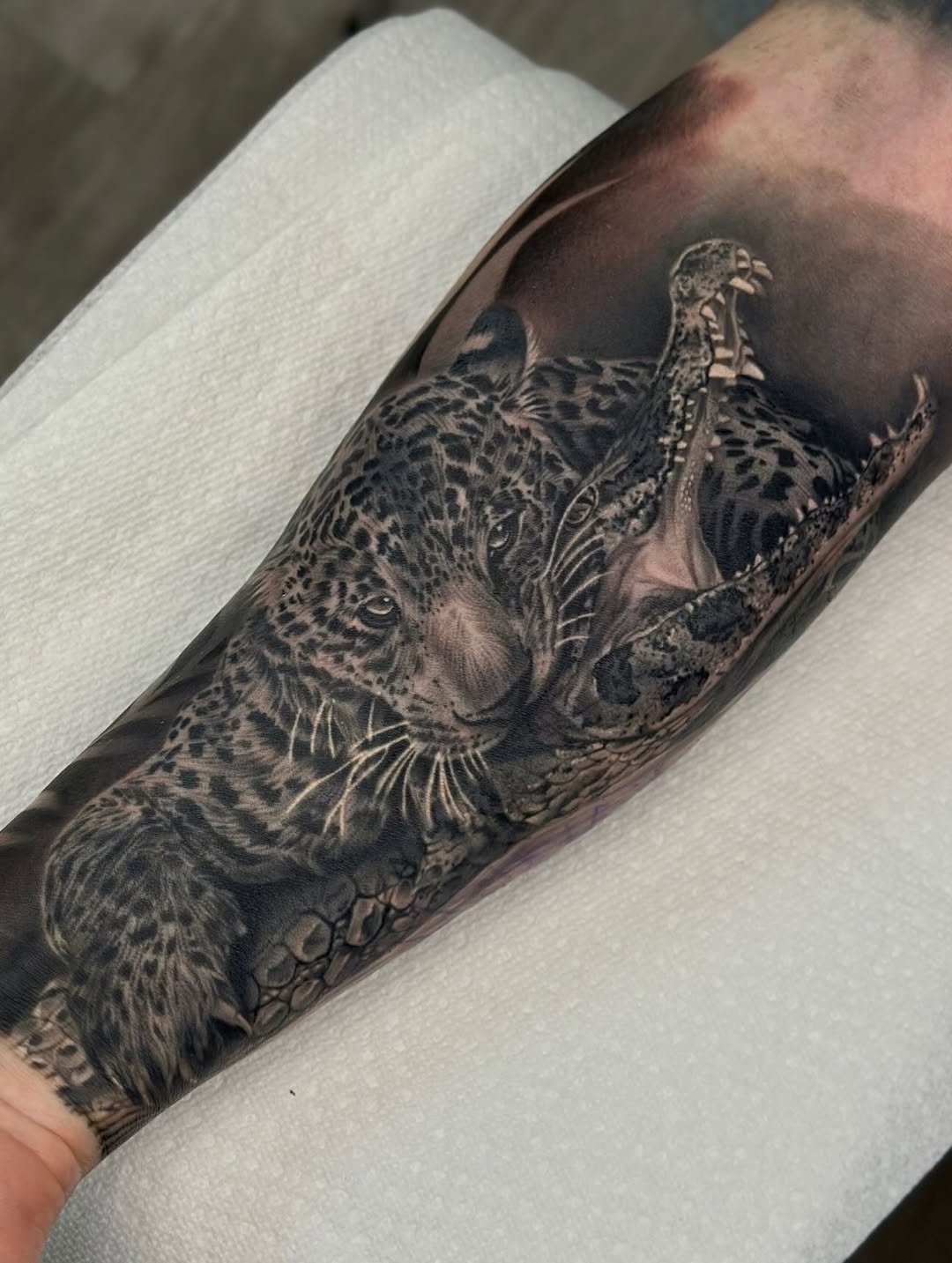 Tattoo by @katiektattoos — realism, black_and_grey