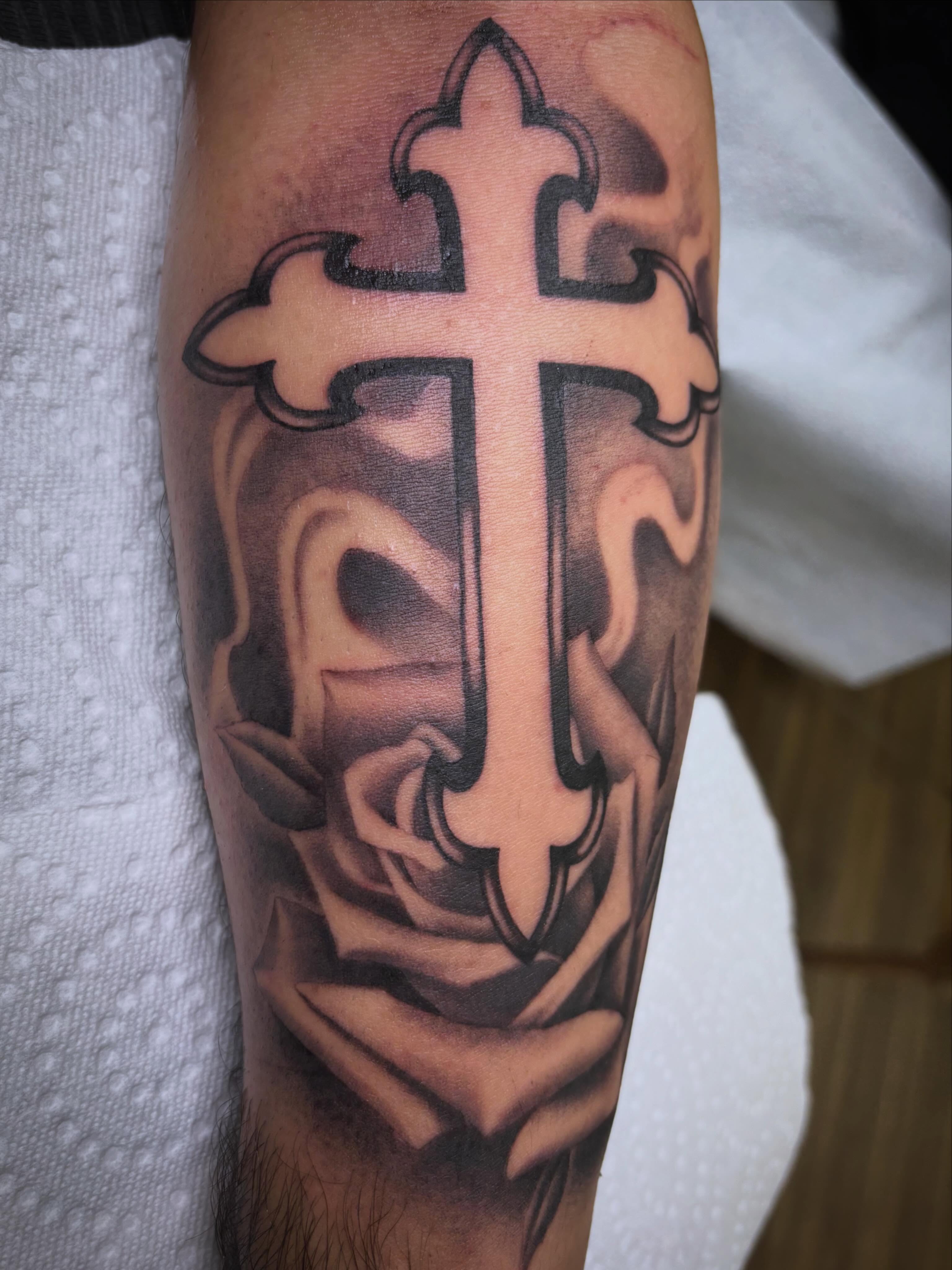 Tattoo by @jayytattoos_ — black_and_grey, realism