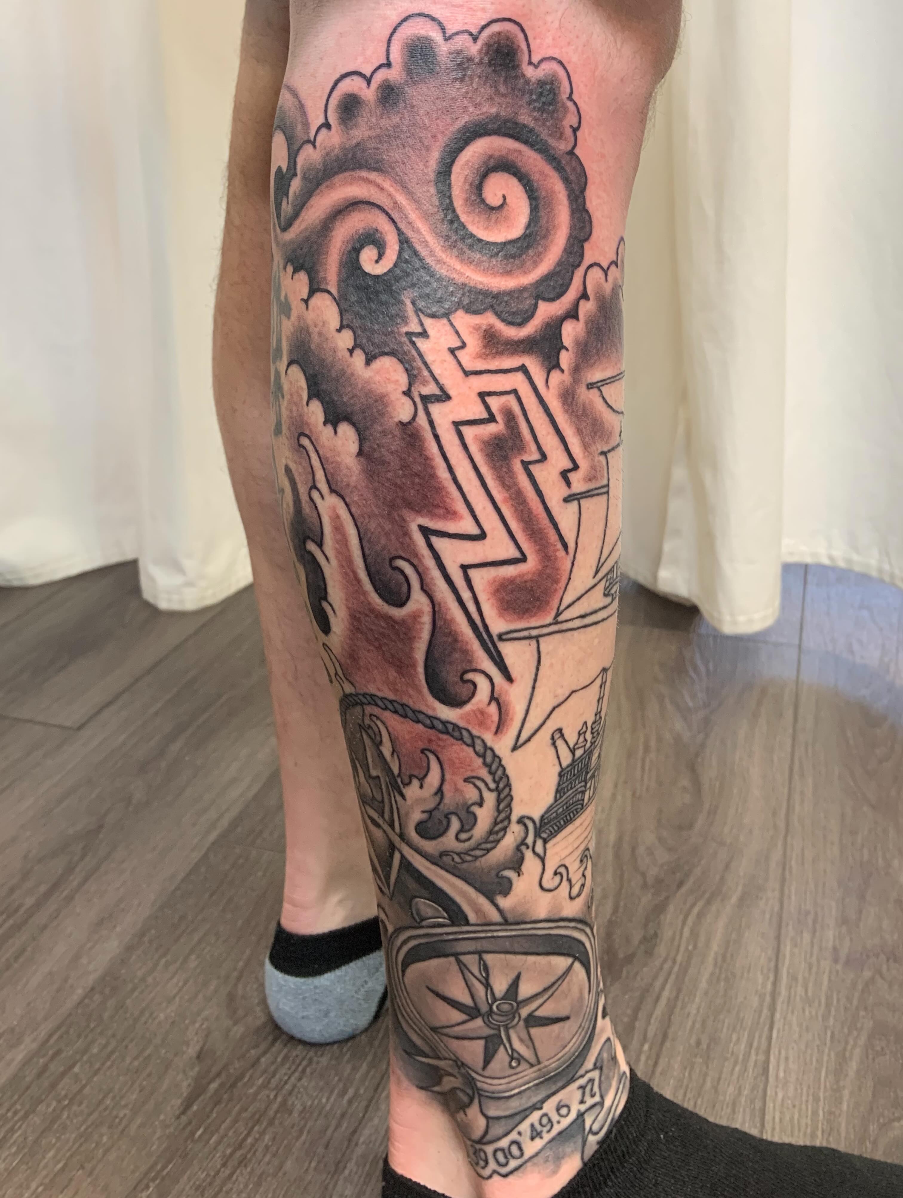 Tattoo by @tattoosbycourt β neo_traditional, black_and_grey