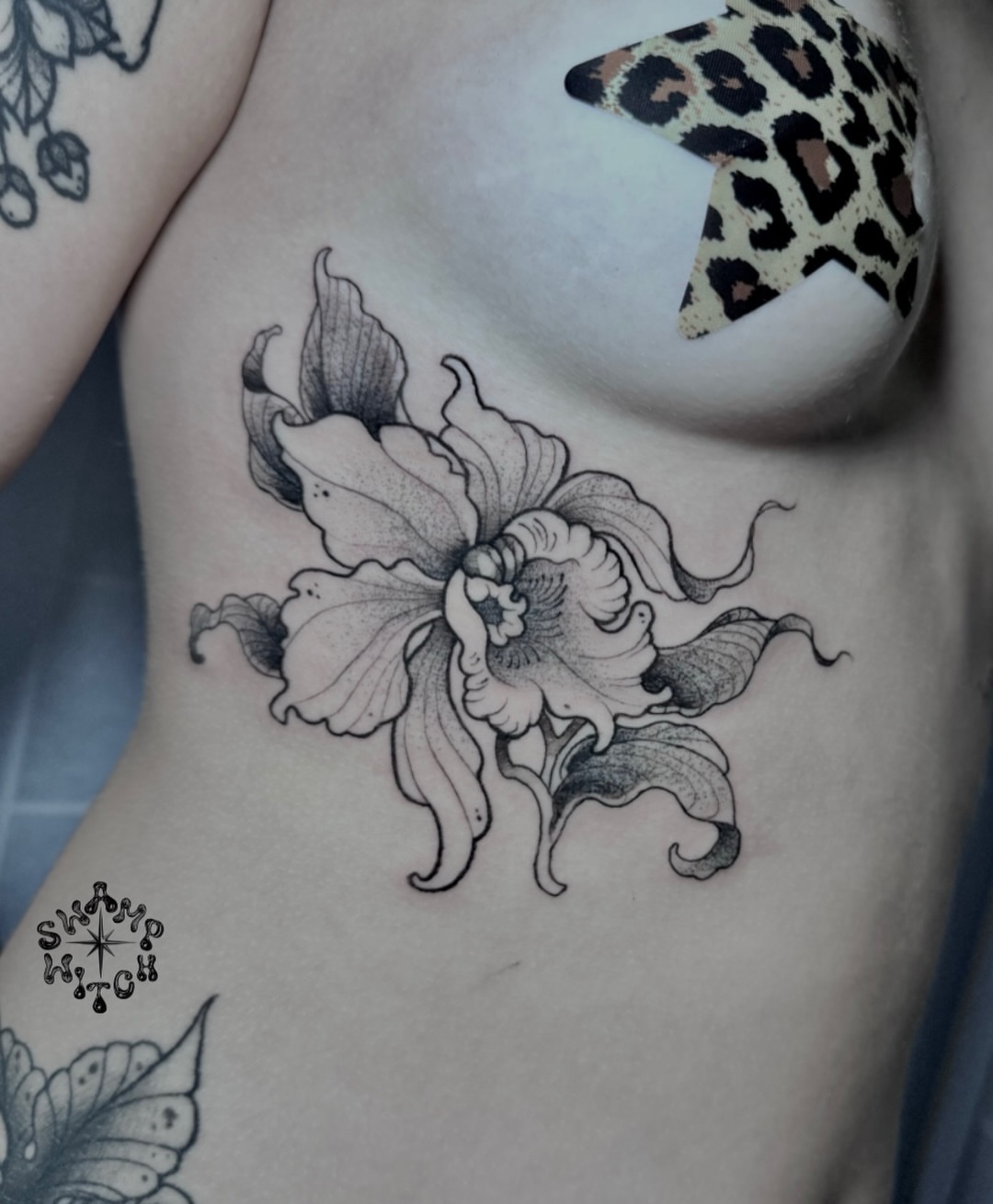Tattoo by @swamp.witch.tattoos โ black_and_grey