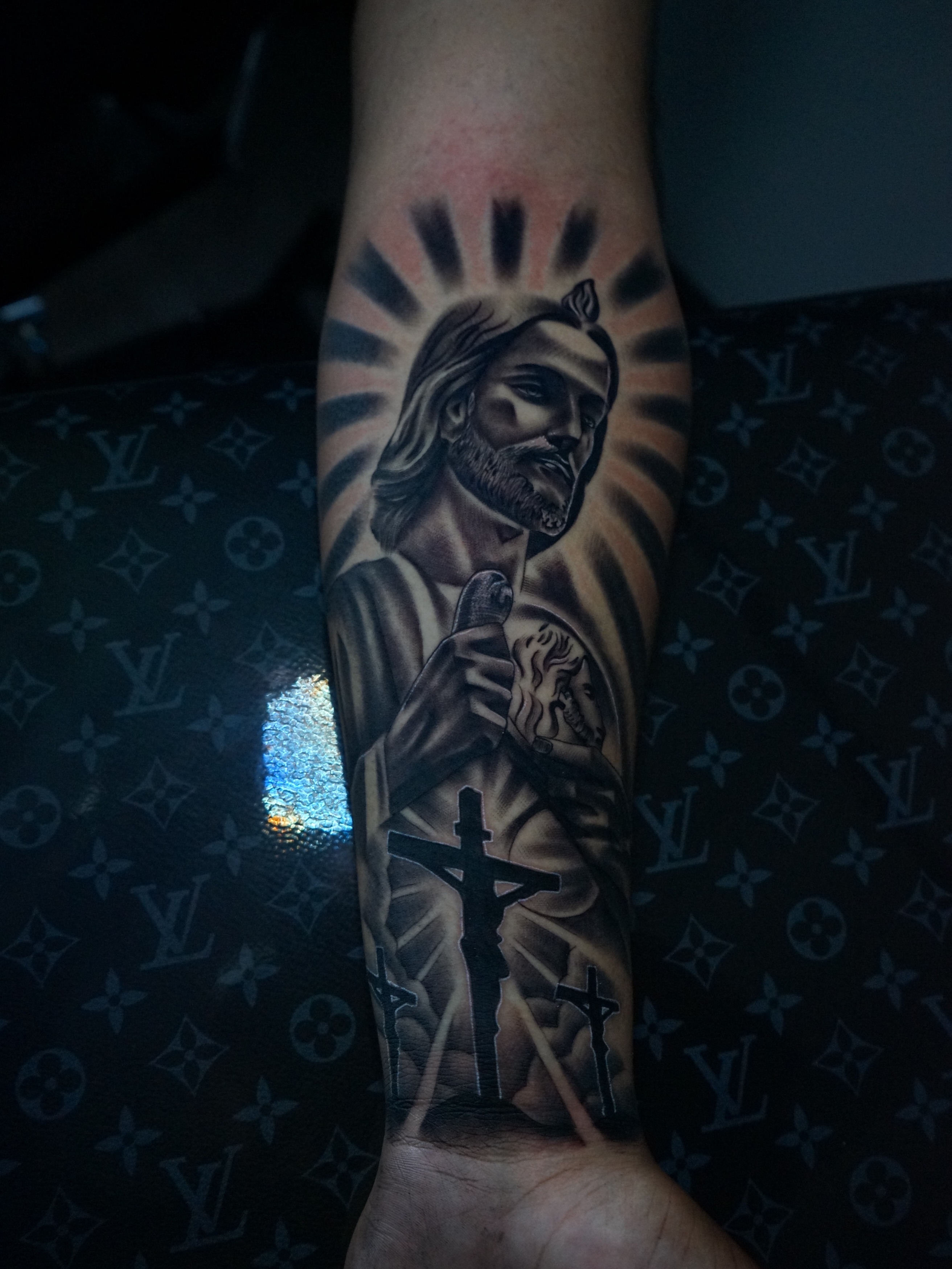 Tattoo by @aaron.tattoos — realism, black_and_grey