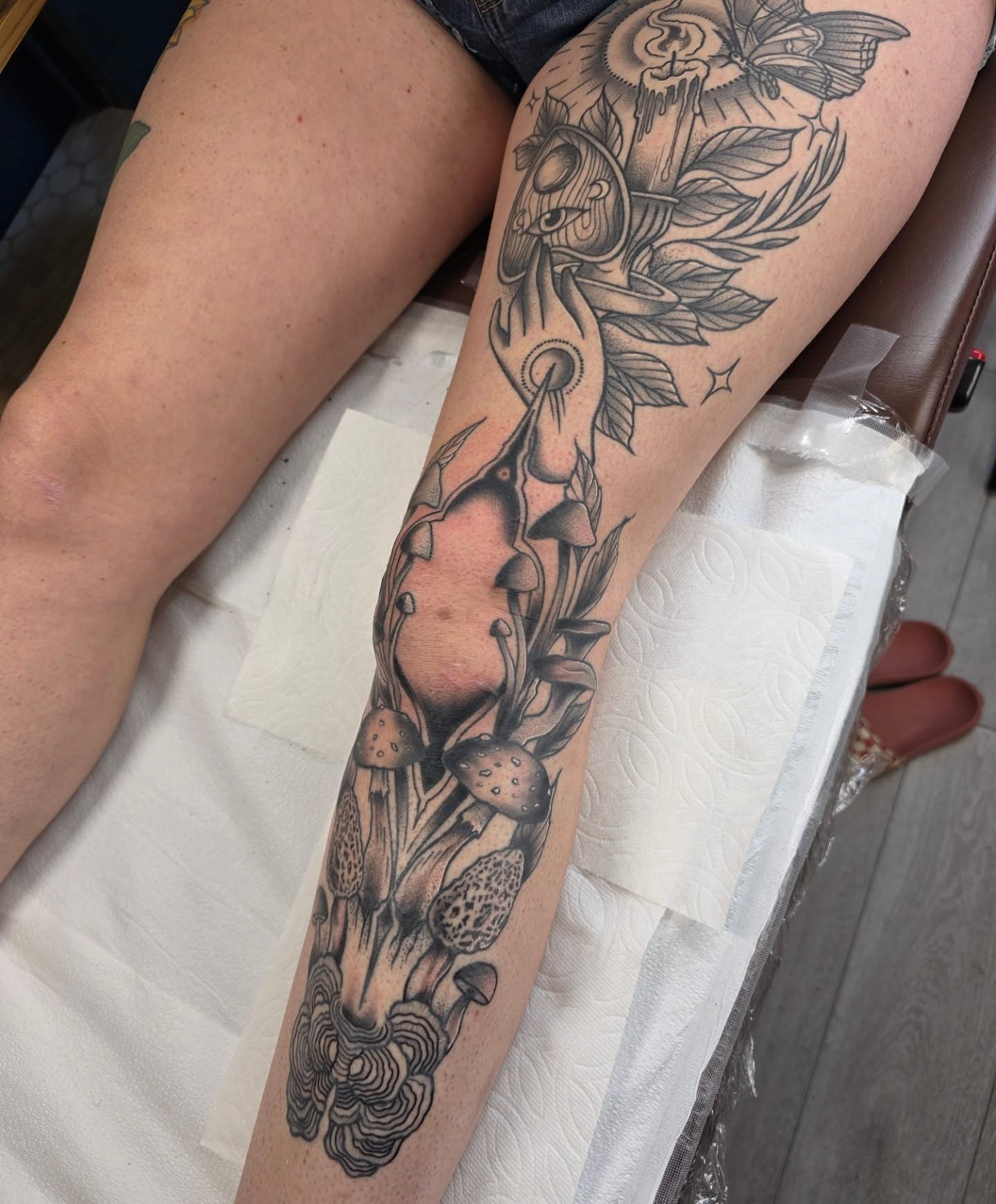 Tattoo by @robot85kills — black_and_grey