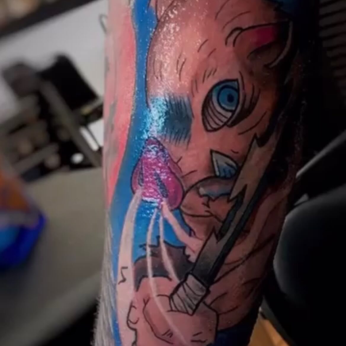 Tattoo by @penn.ink.ton — anime