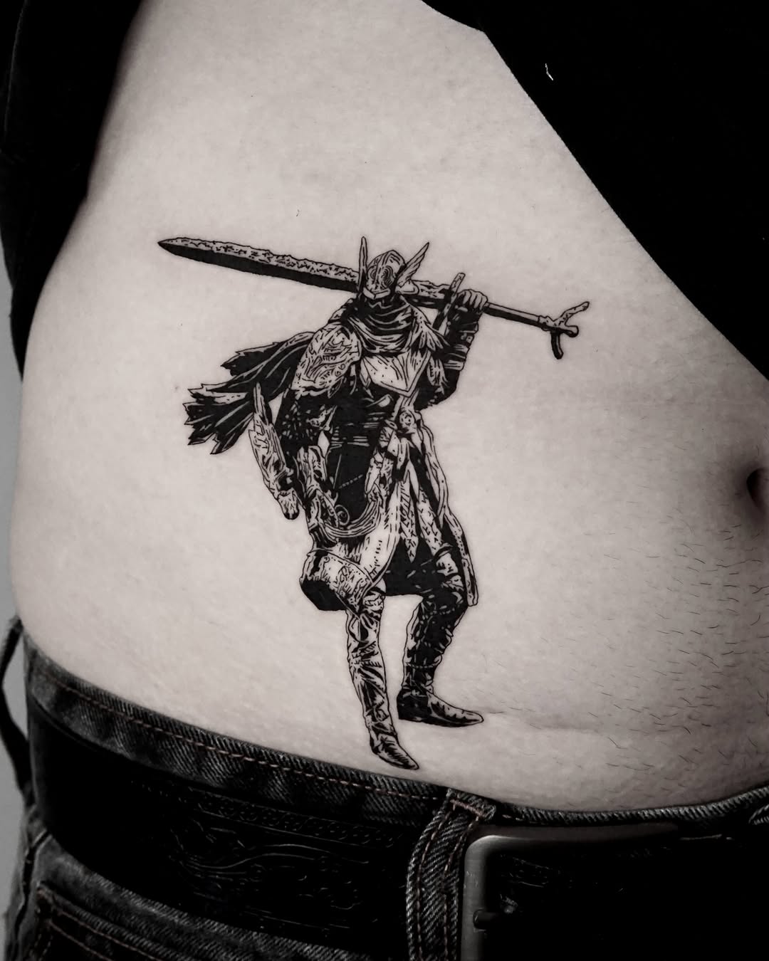 Tattoo by @caesar_tattooer — blackwork, illustrative