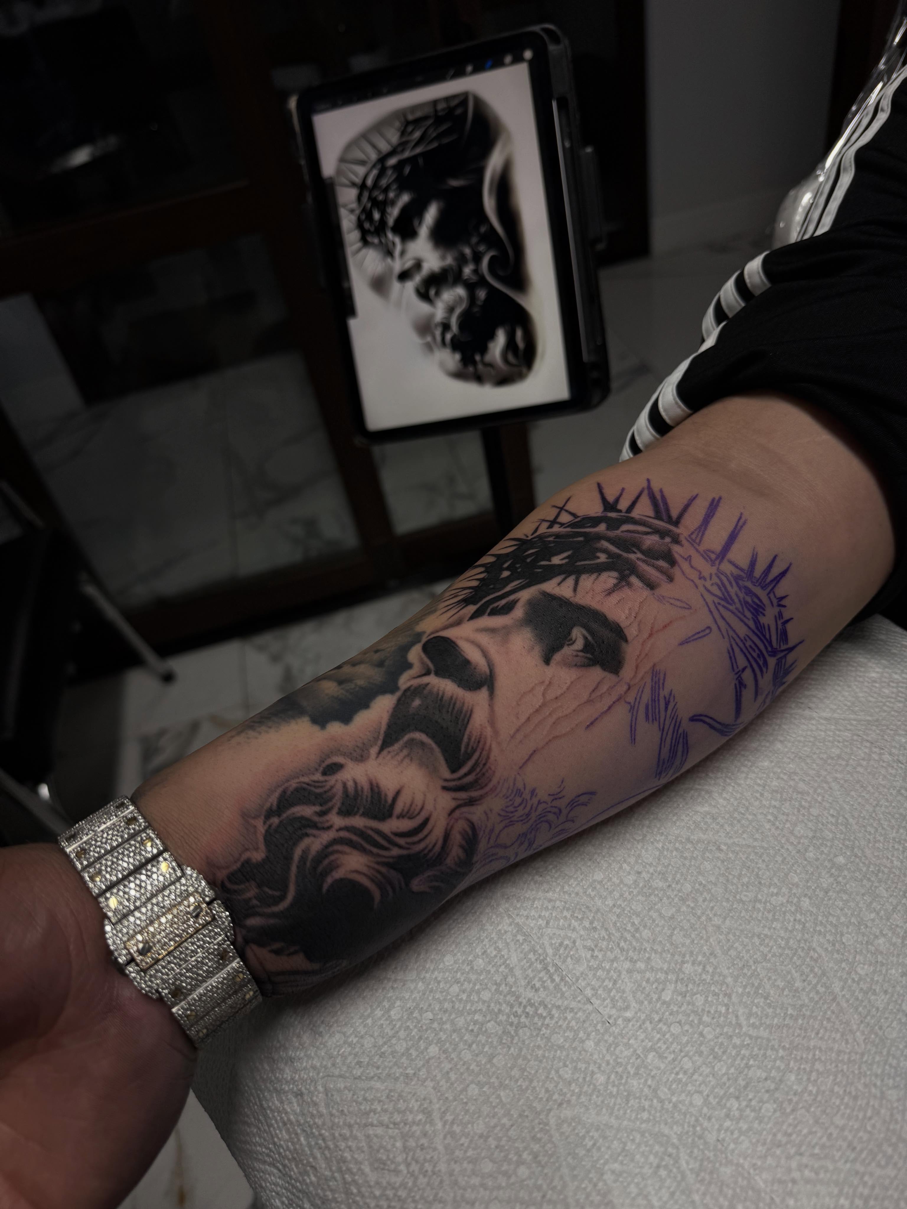 Tattoo by @santana_ink โ black_and_grey