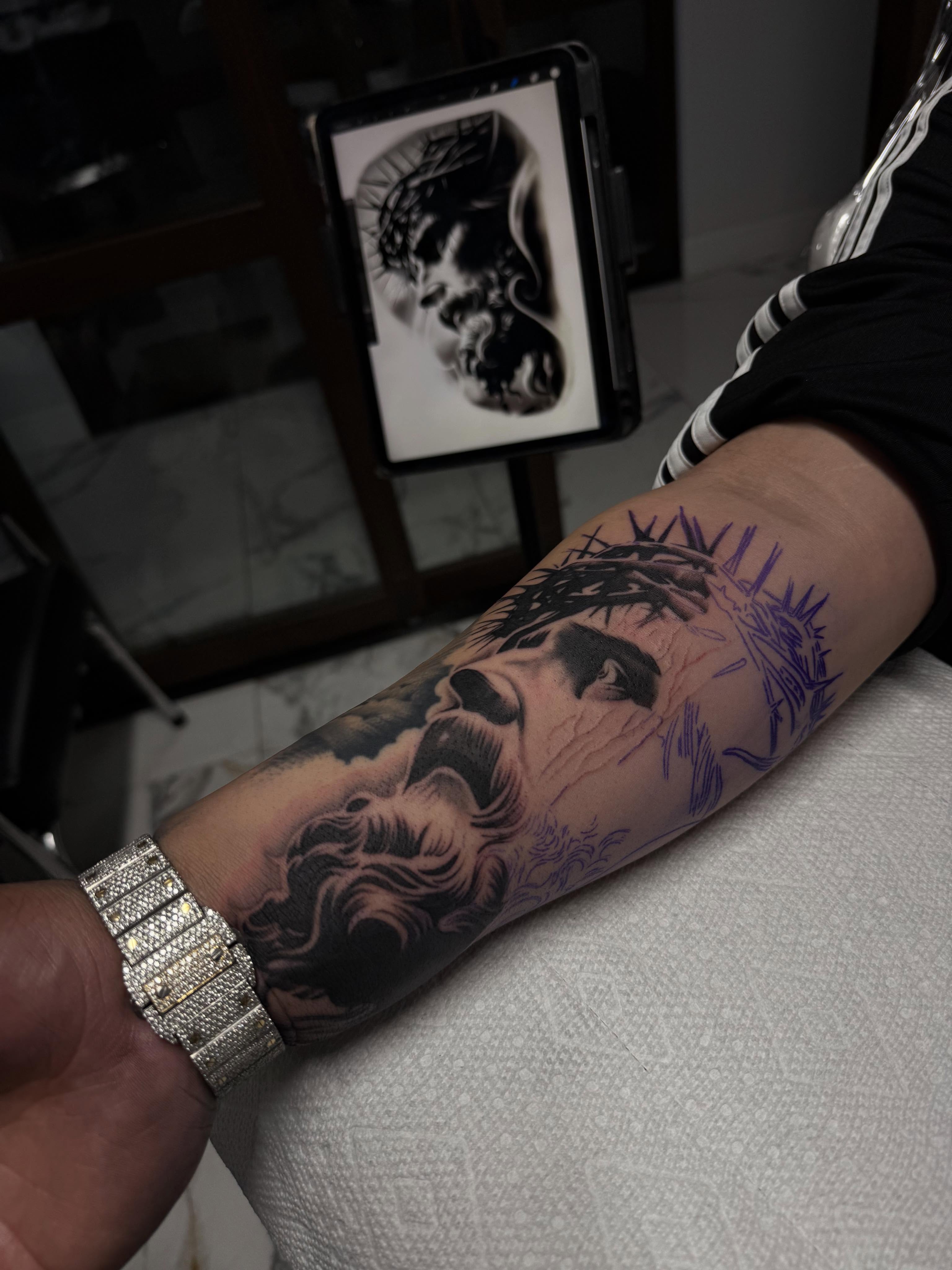 Tattoo by @santana_ink โ realism, dark_realism