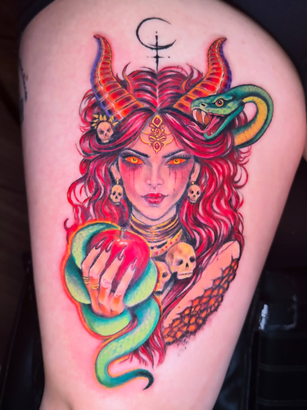 Tattoo by @pisces.moonchild.tattoos — neo_traditional, dark_realism
