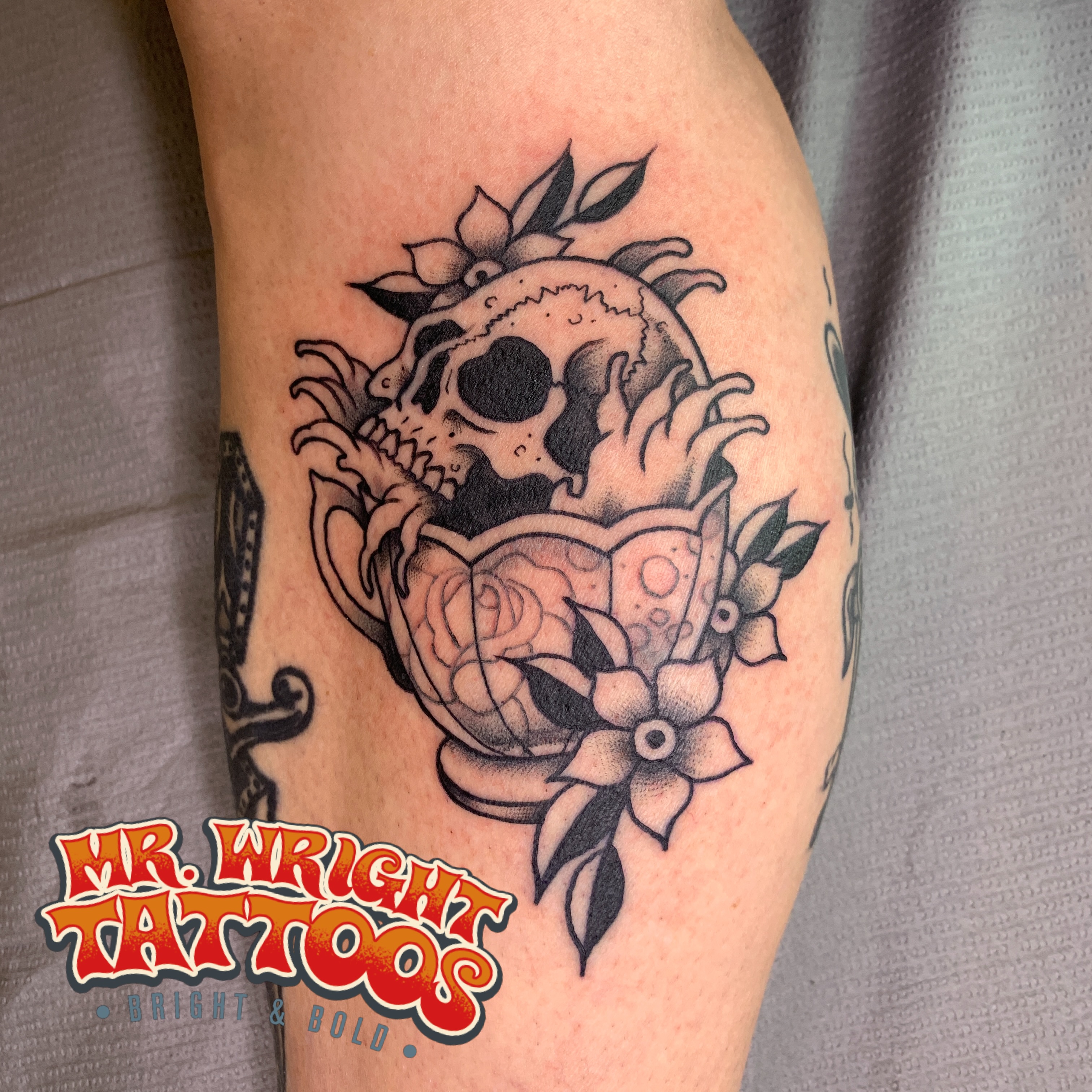 Tattoo by @mr.wrighttattoos — american_traditional, black_and_grey