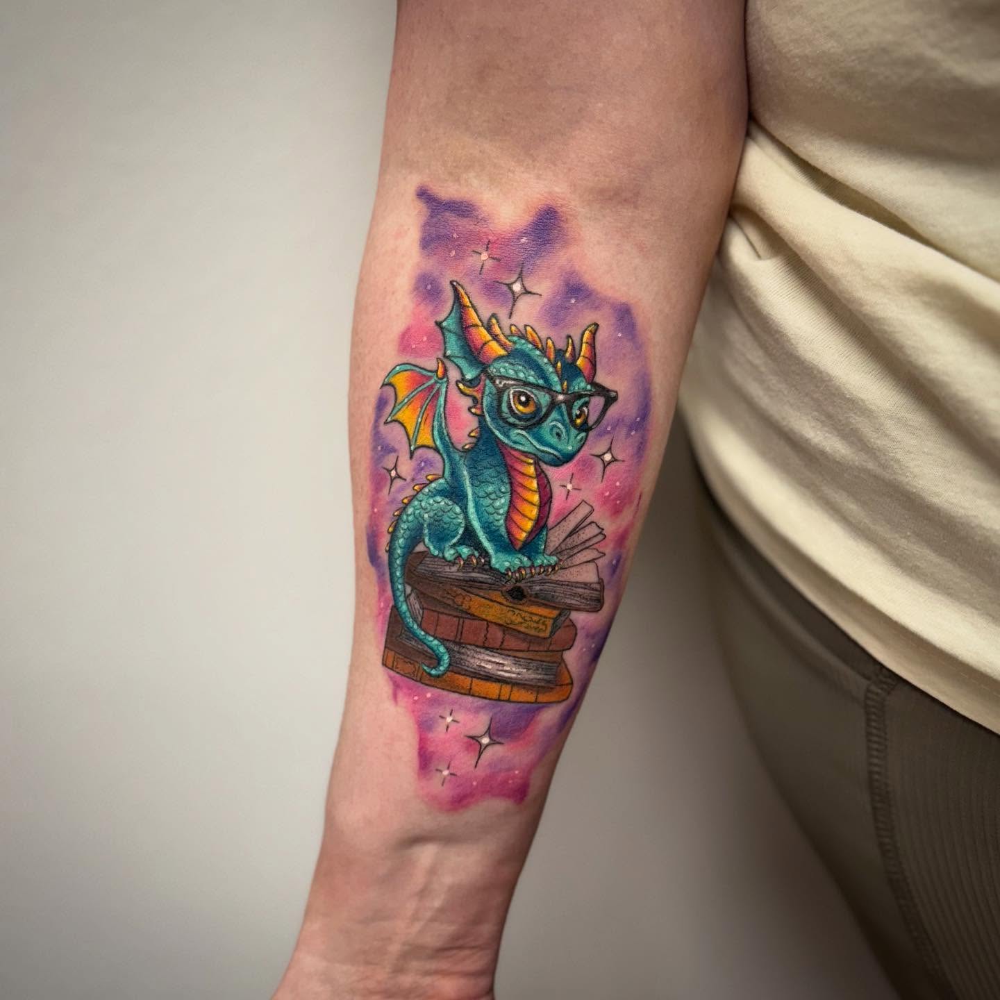 Tattoo by @ktea_and_tattoos — watercolor, illustrative