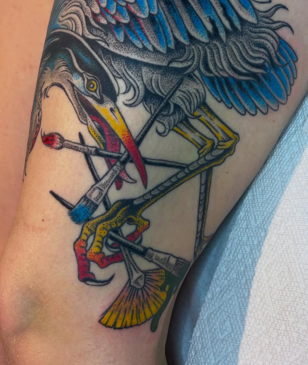Tattoo by @evilnemec โ dotwork