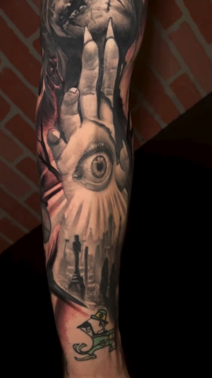 Tattoo by @raul_ugarte — dark_realism, black_and_grey