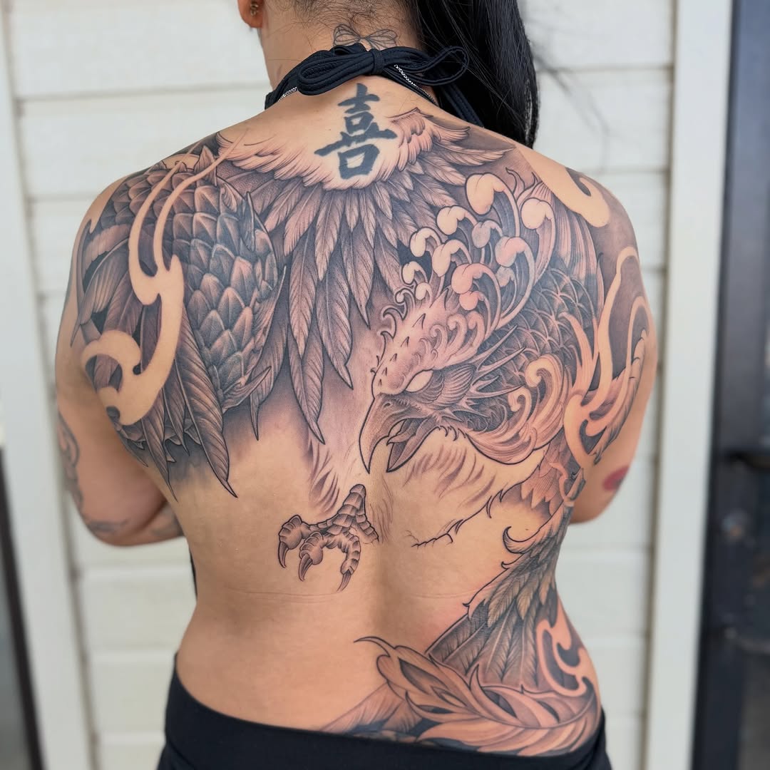 Tattoo by @onespeedtattoo — japanese_irezumi, black_and_grey