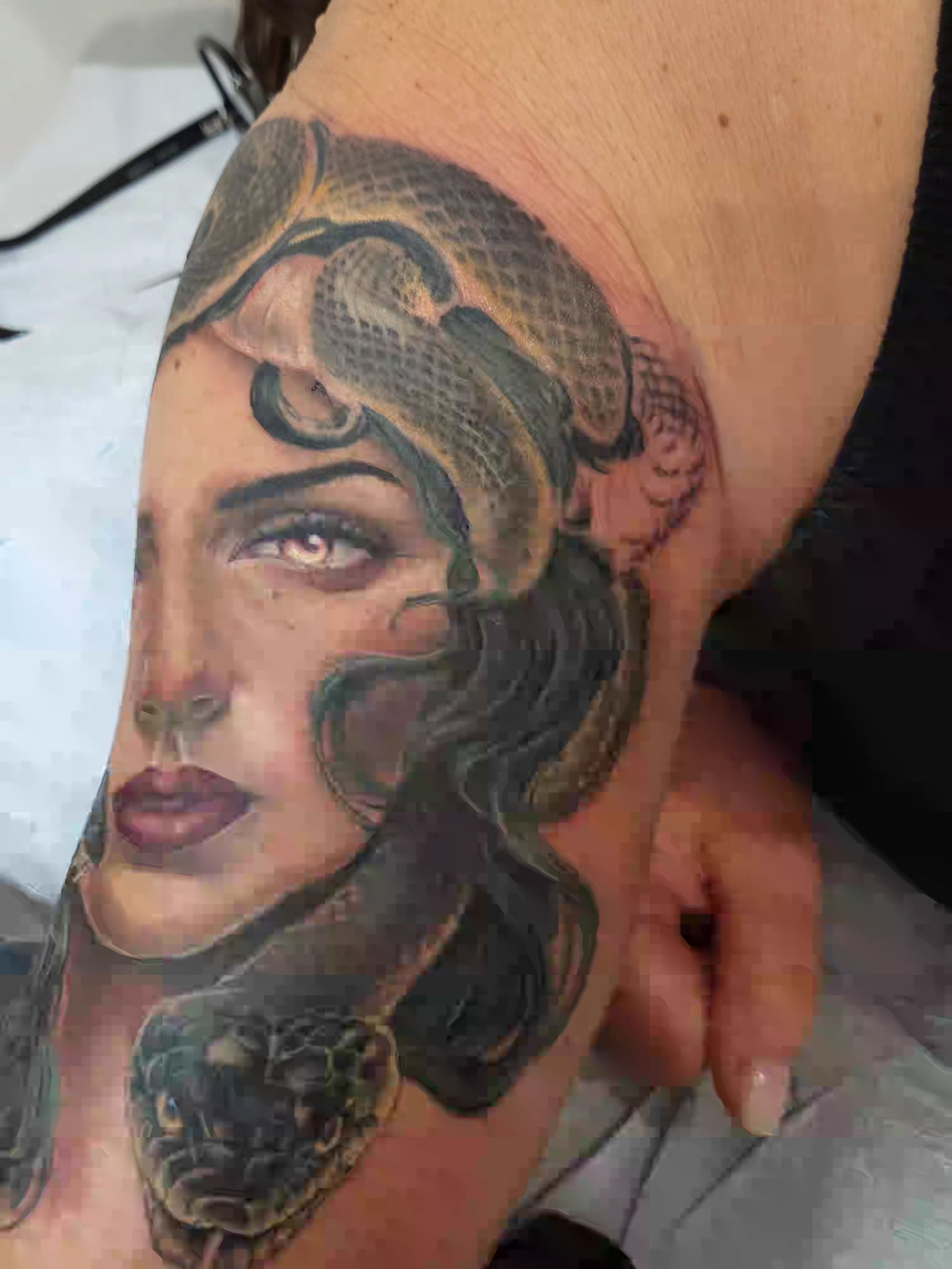 Tattoo by @banxamilli — realism, black_and_grey