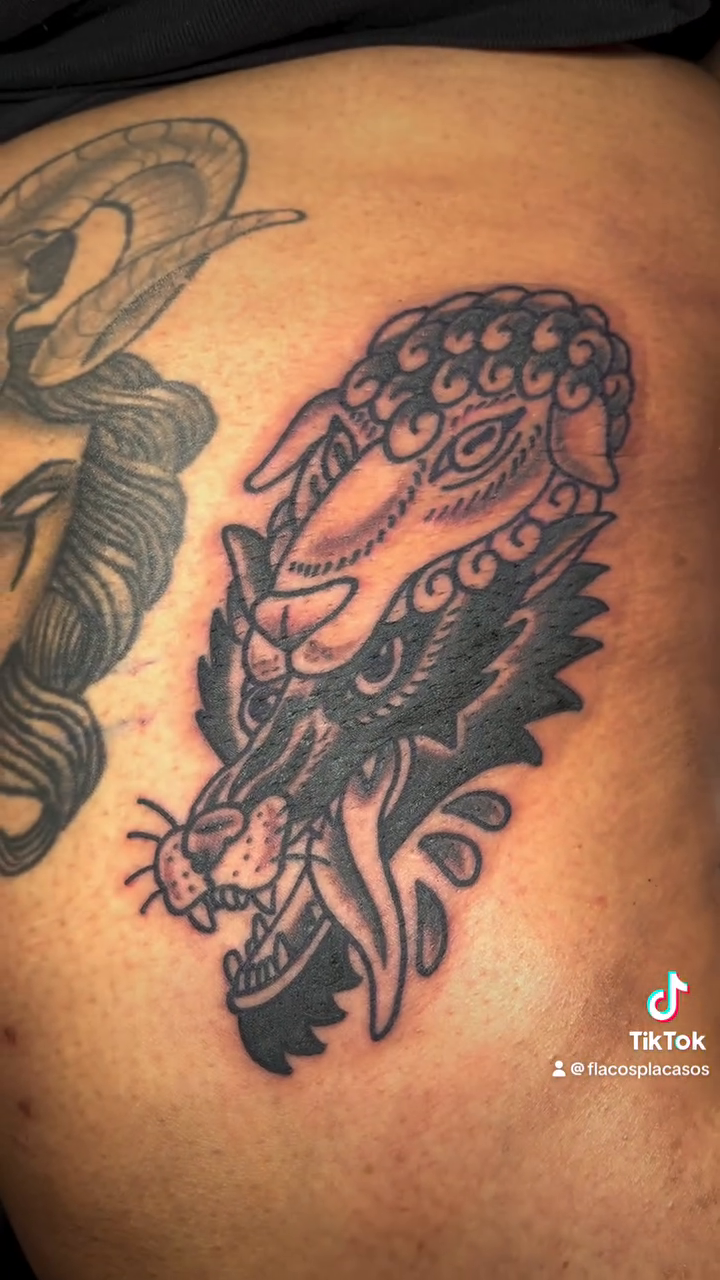 Dragon head japanese irezumi tattoo by Eli Flores