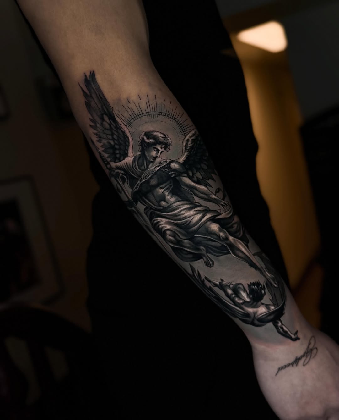 Tattoo by @aistetattoo — realism, black_and_grey