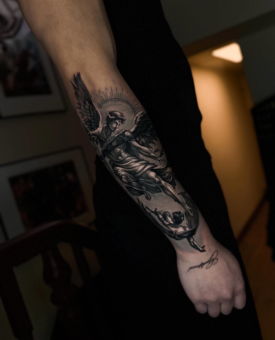 Tattoo by @aistetattoo — realism, black_and_grey