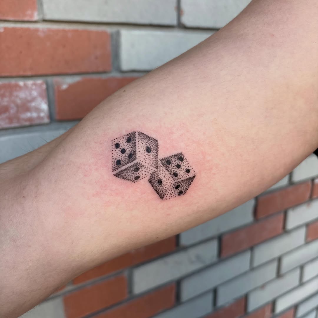 Tattoo by @sawnja.do.tattoos — dotwork, black_and_grey