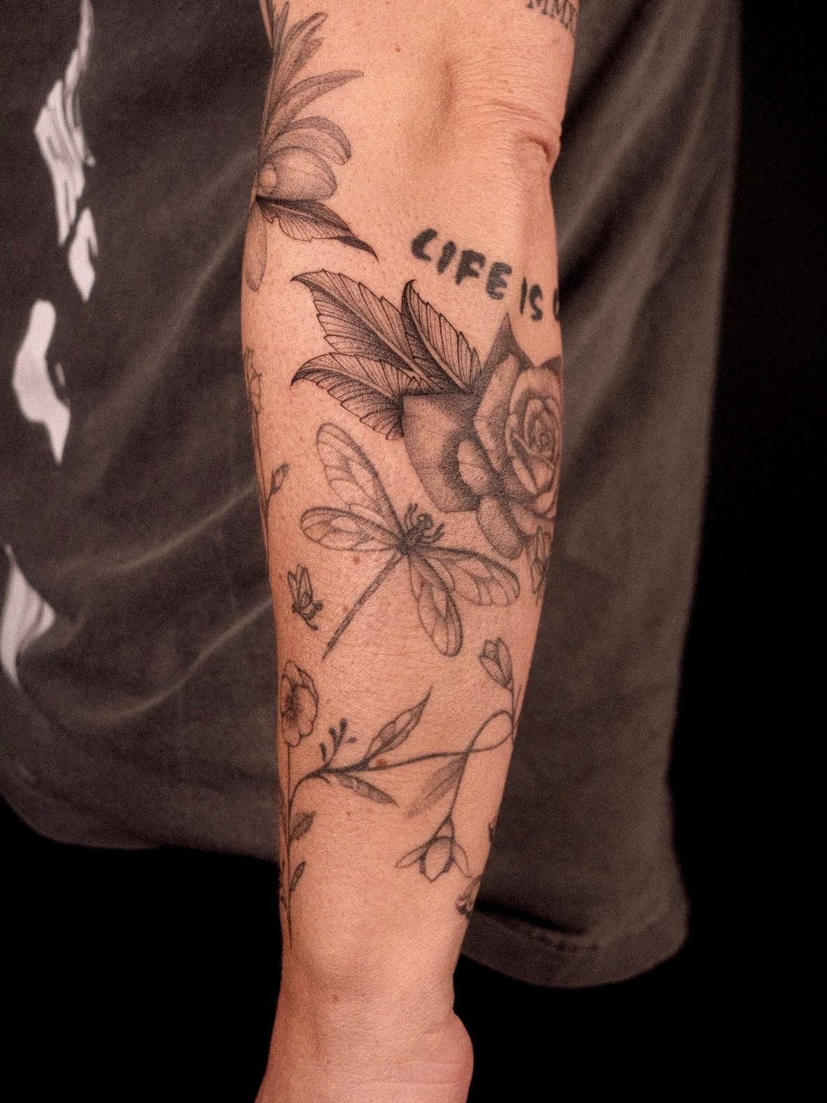 Tattoo by @shaypokes — black_and_grey