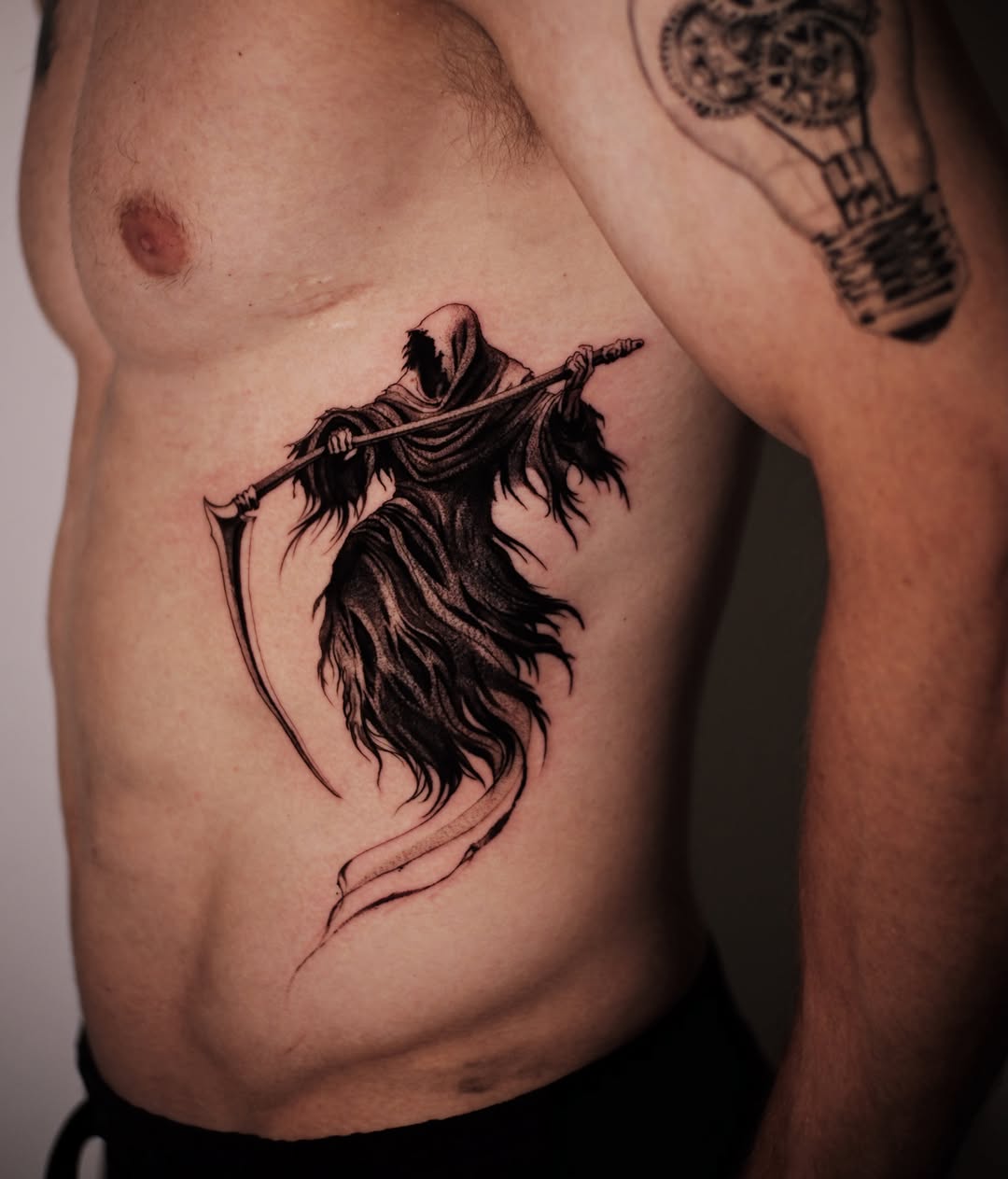 Tattoo by @strokin_dark — black_and_grey, realism