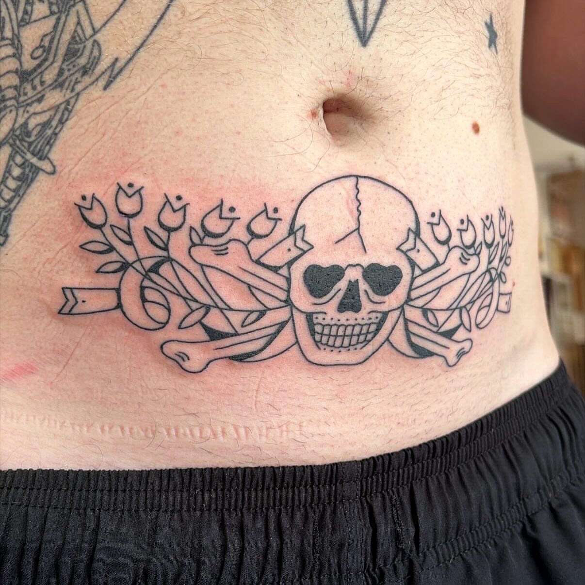 Tattoo by @elmertattoos — black_and_grey