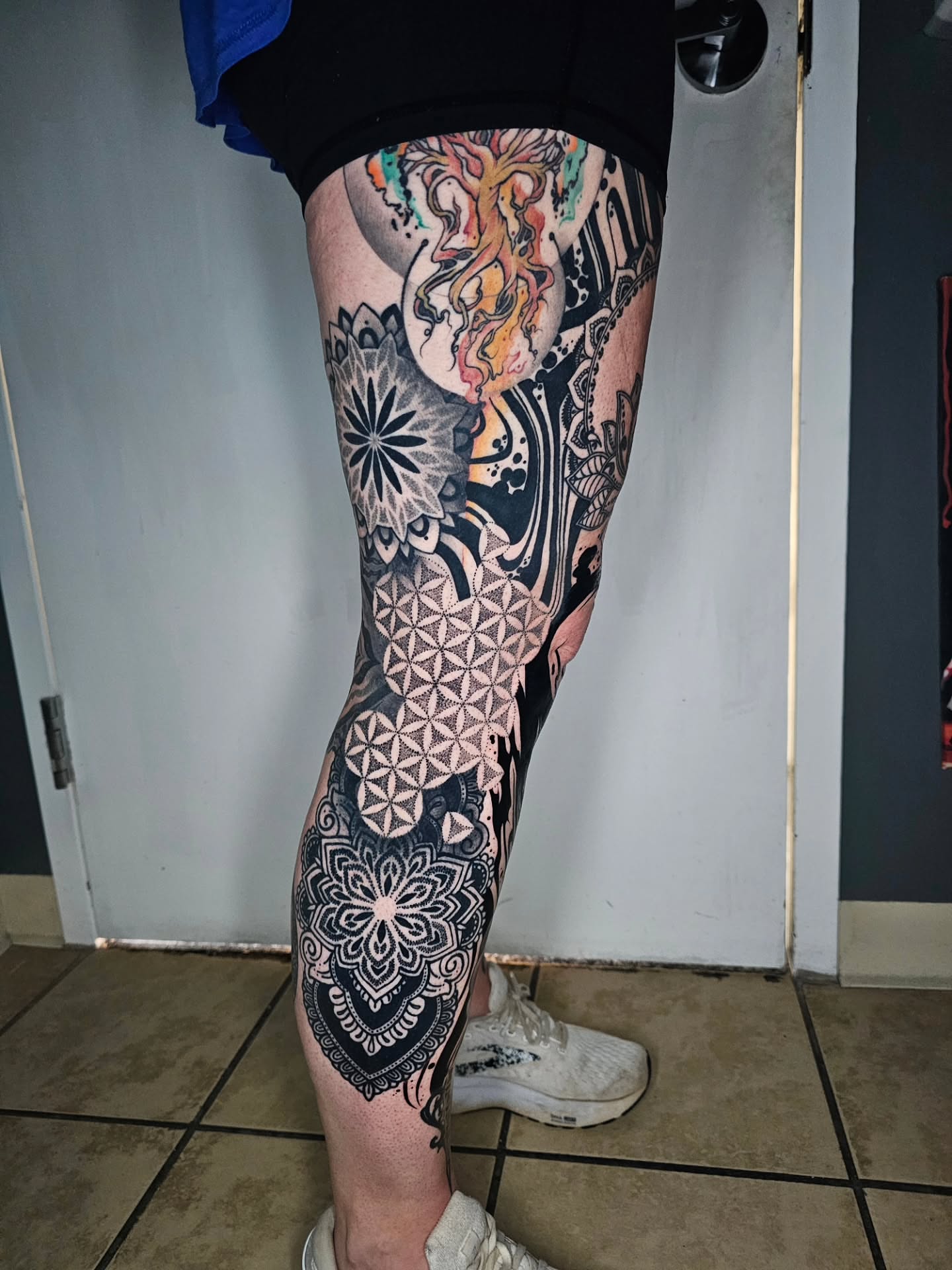 Tattoo by @ericbadantattoos โ geometric, ornamental