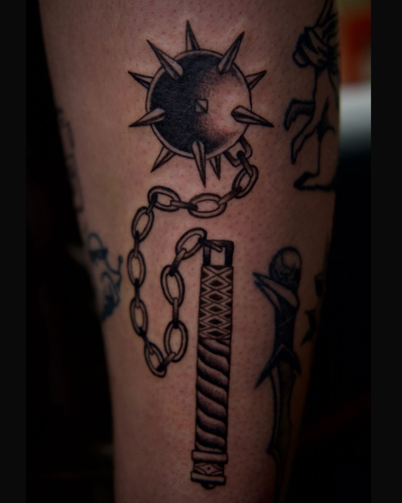 Tattoo by @hontraditional — black_and_grey
