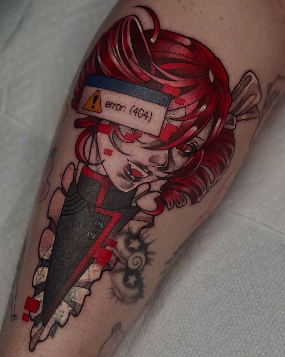 Tattoo by @mousepawz_tattoo — anime, trash_polka
